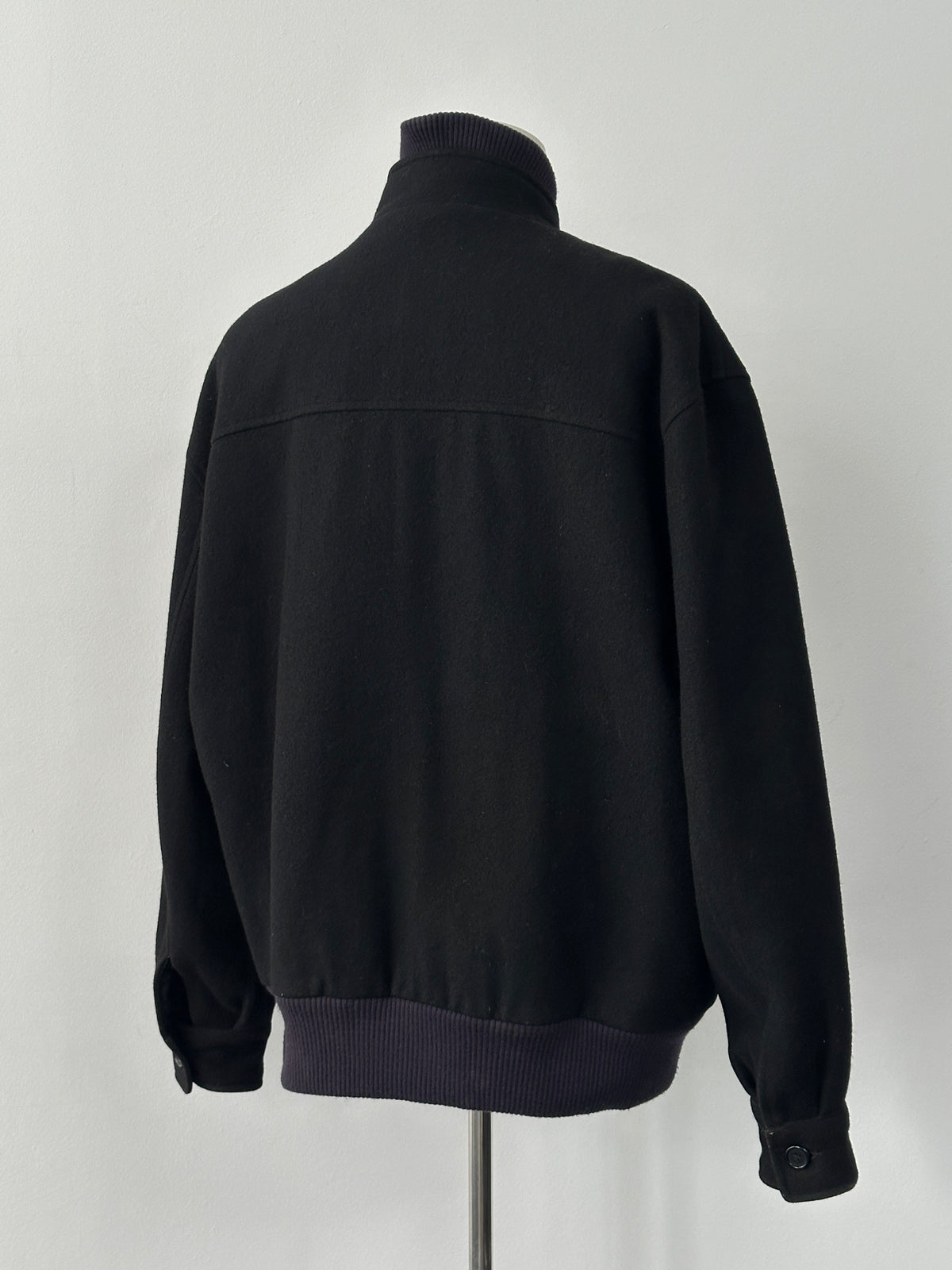 Vintage 1990s Wool Cashmere Bomber Jacket - XXL