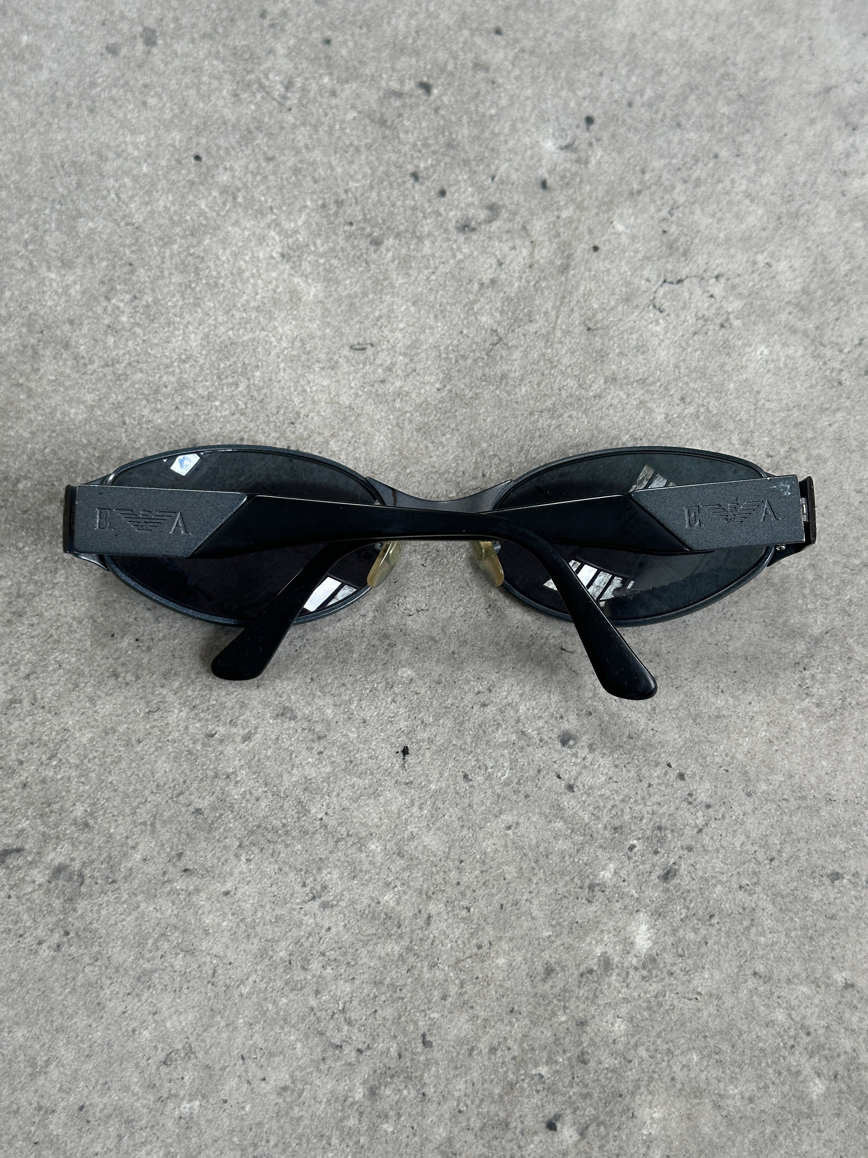 Emporio Armani 1990s Oval Logo Sunglasses