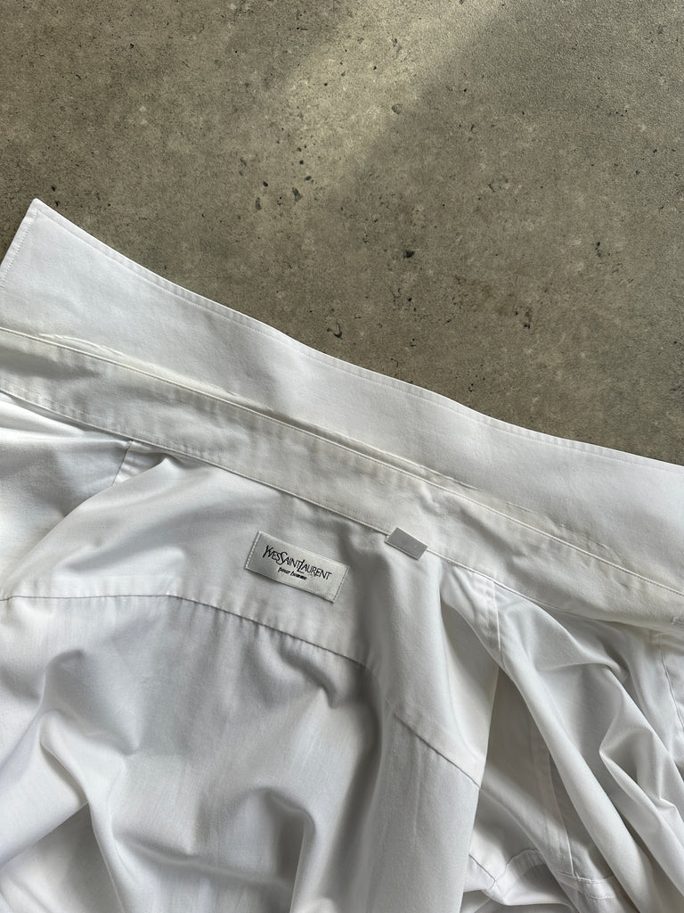 Yves Saint Laurent Cotton Logo Dress Shirt - XL - SYLK