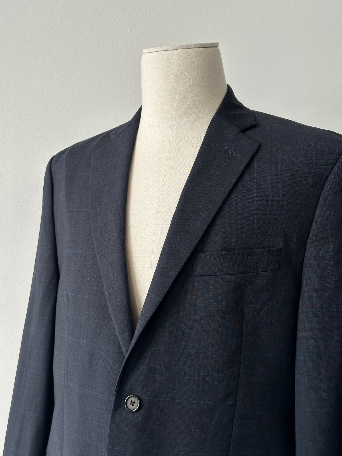 Ralph Lauren 2000s Check Pure Wool Single Breasted Blazer - 44R