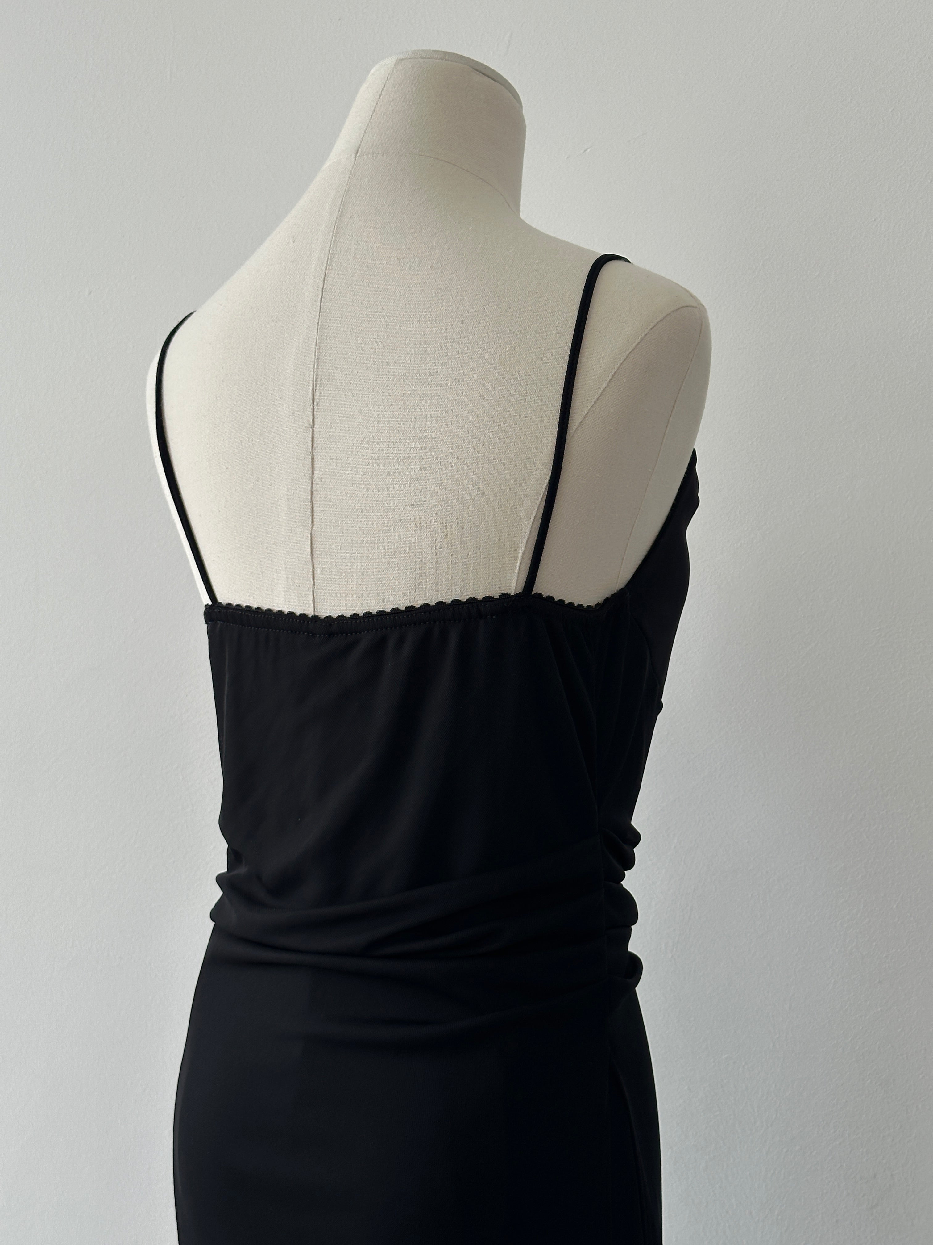 French Vintage 1990s Sheer Overlay Jumpsuit - S