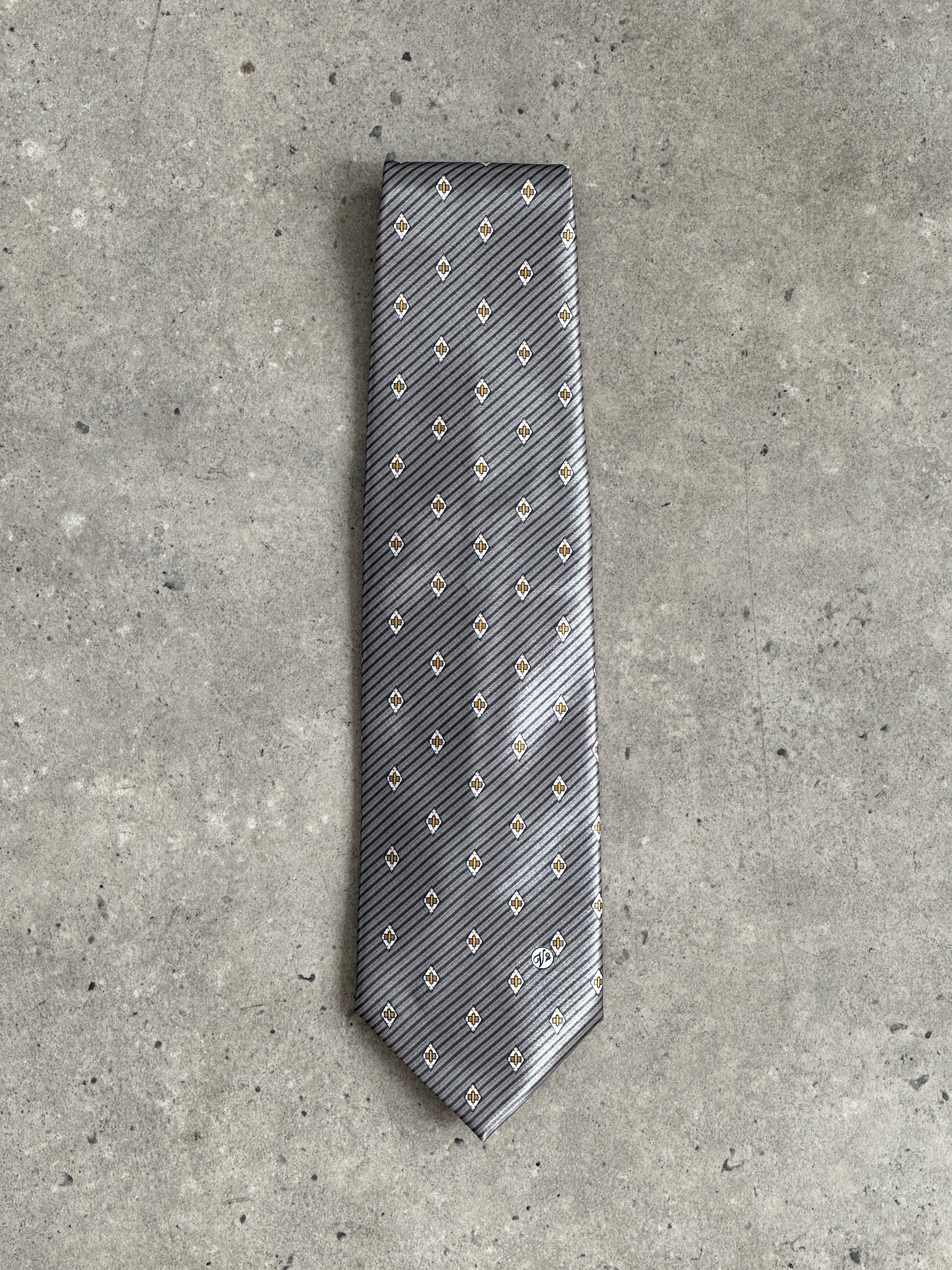 Versace Classic V2 1990s Pure Silk Logo Tie