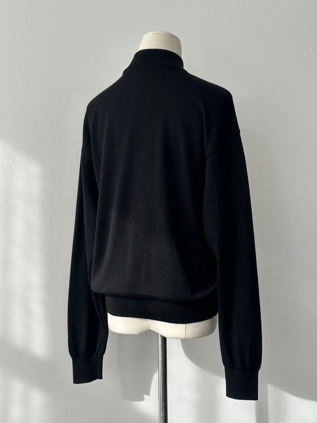 Yves Saint Laurent 1990s Pure Wool High Neck Knit Jumper - M