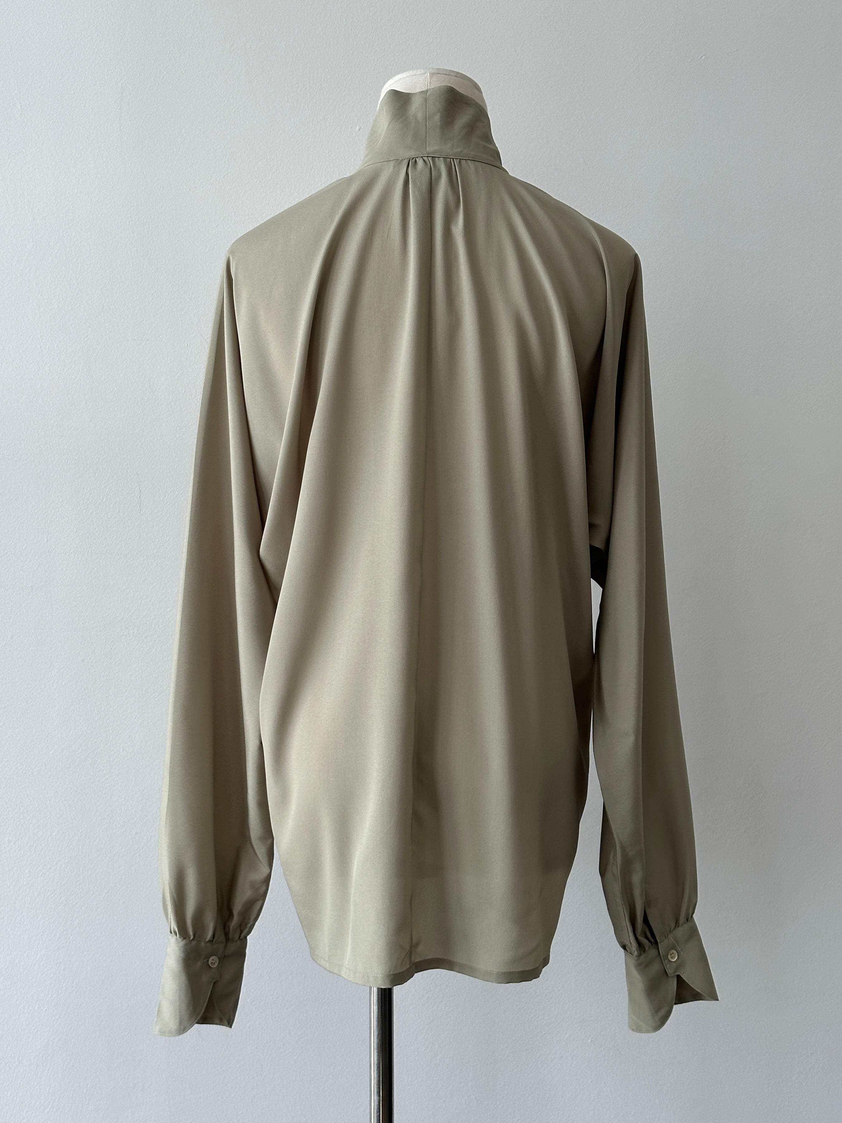 Vintage 1990s High Neck Batwing Shirt - M