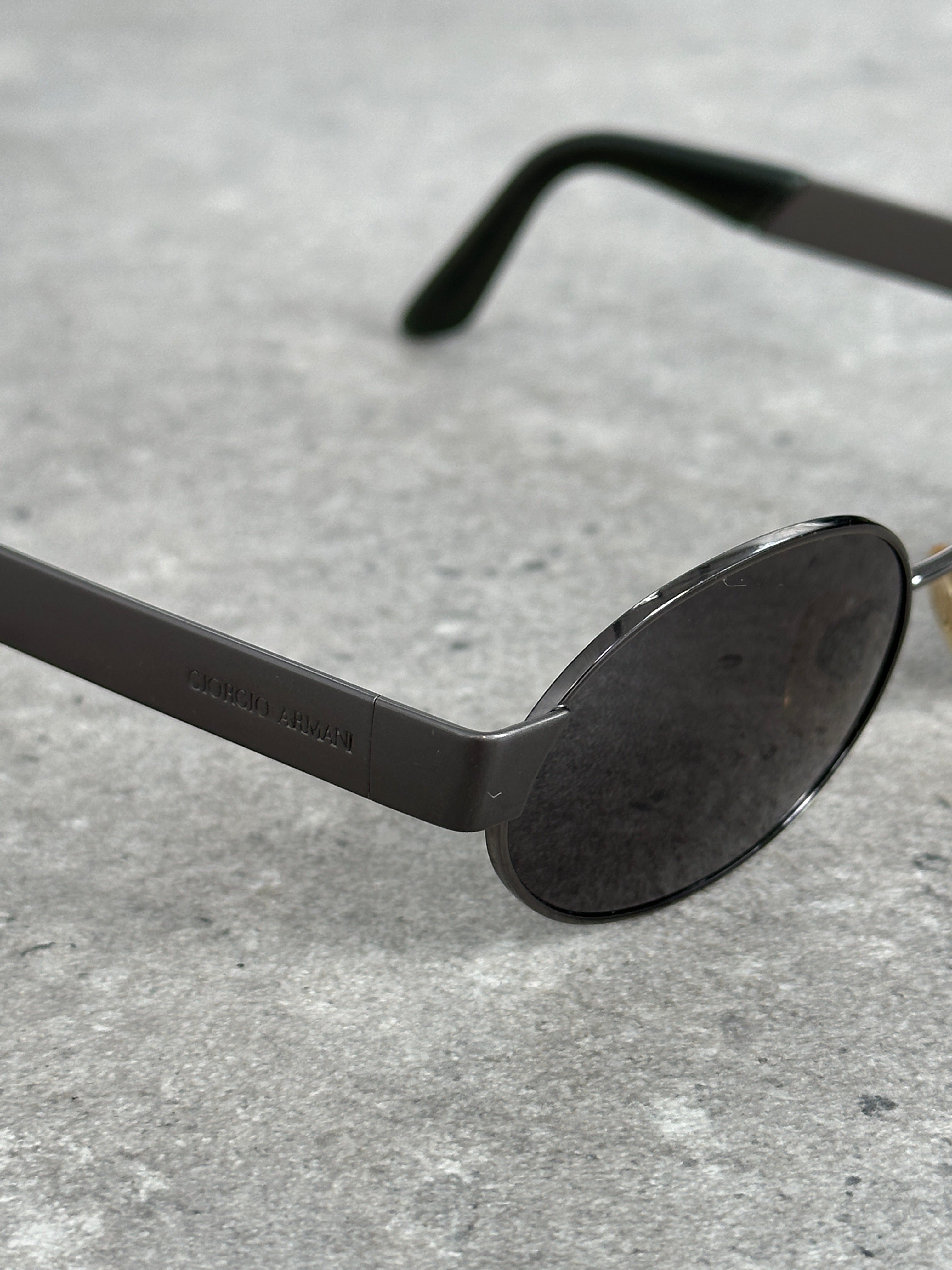 Giorgio Armani 1990s Oval Logo Sunglasses