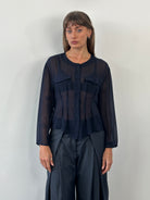 Vintage 1990s Pure Silk Sheer Shirt - M - SYLK