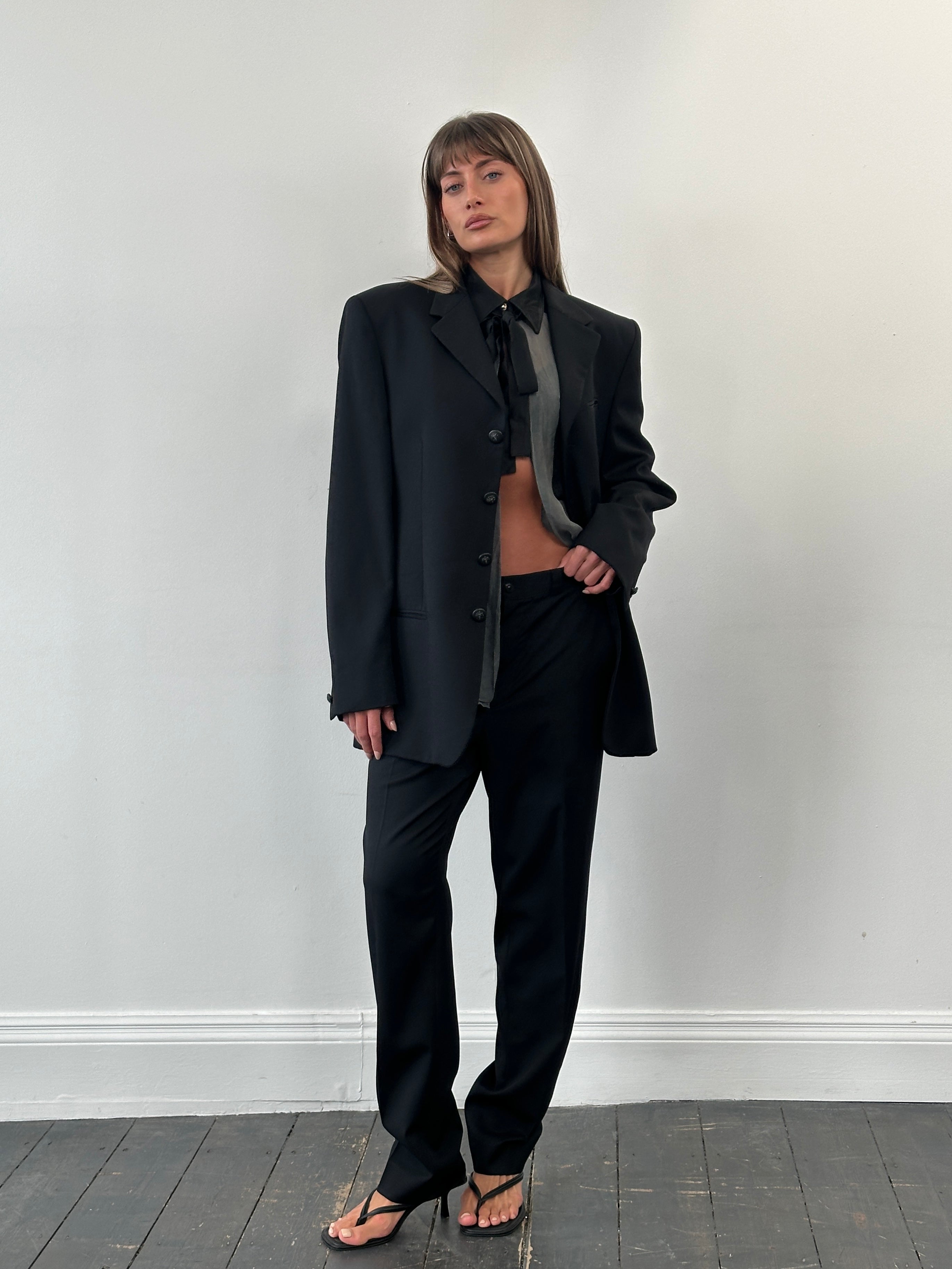Gianni Versace Versus 1990s Pure Virgin Wool Single Breasted Suit – 40R/W32 - SYLK