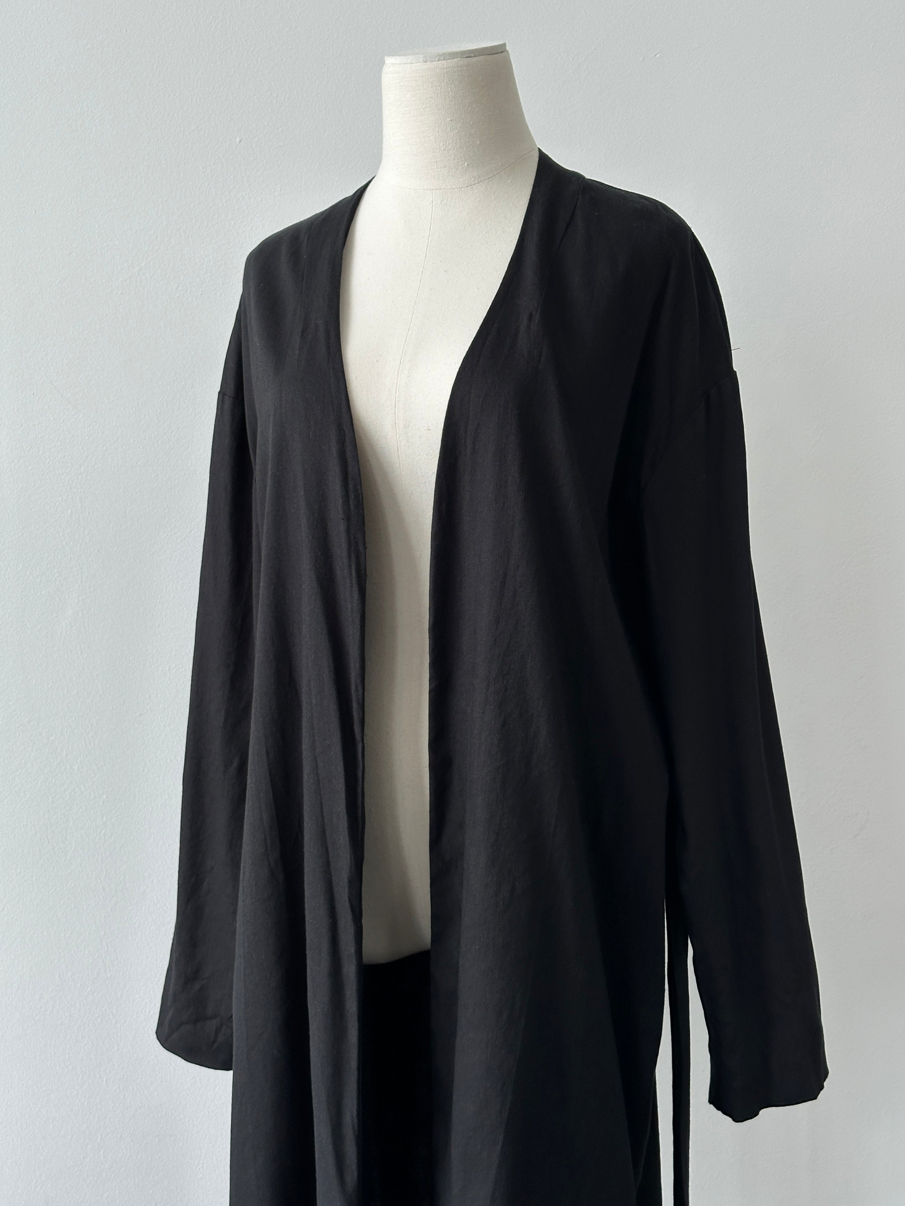 DKNY Linen Minimal Belted Trench Coat - M-L