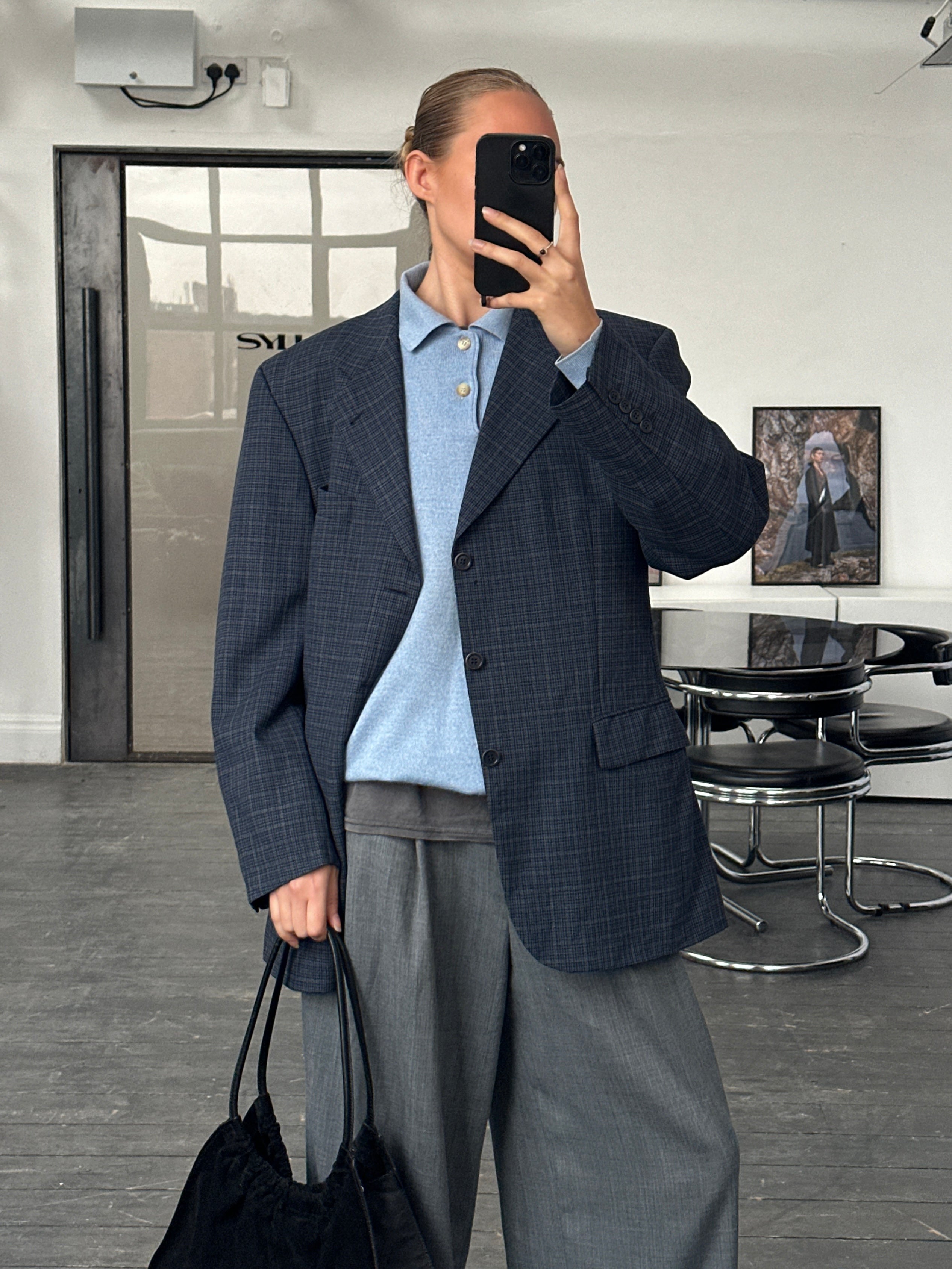 Loro Piana Roy Robson Twister 2000s single-breasted blazer in Super 110’s wool, size 42/L, in classic tailored style.