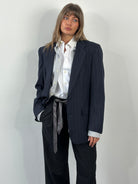 Christian Dior Le Connaisseur 1980s Pure Wool Stripe Blazer - 41R/L - SYLK