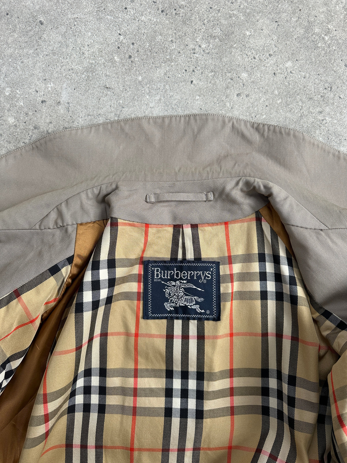 Burberry 1990s Pure Tasmania Wool High Neck Trench - L
