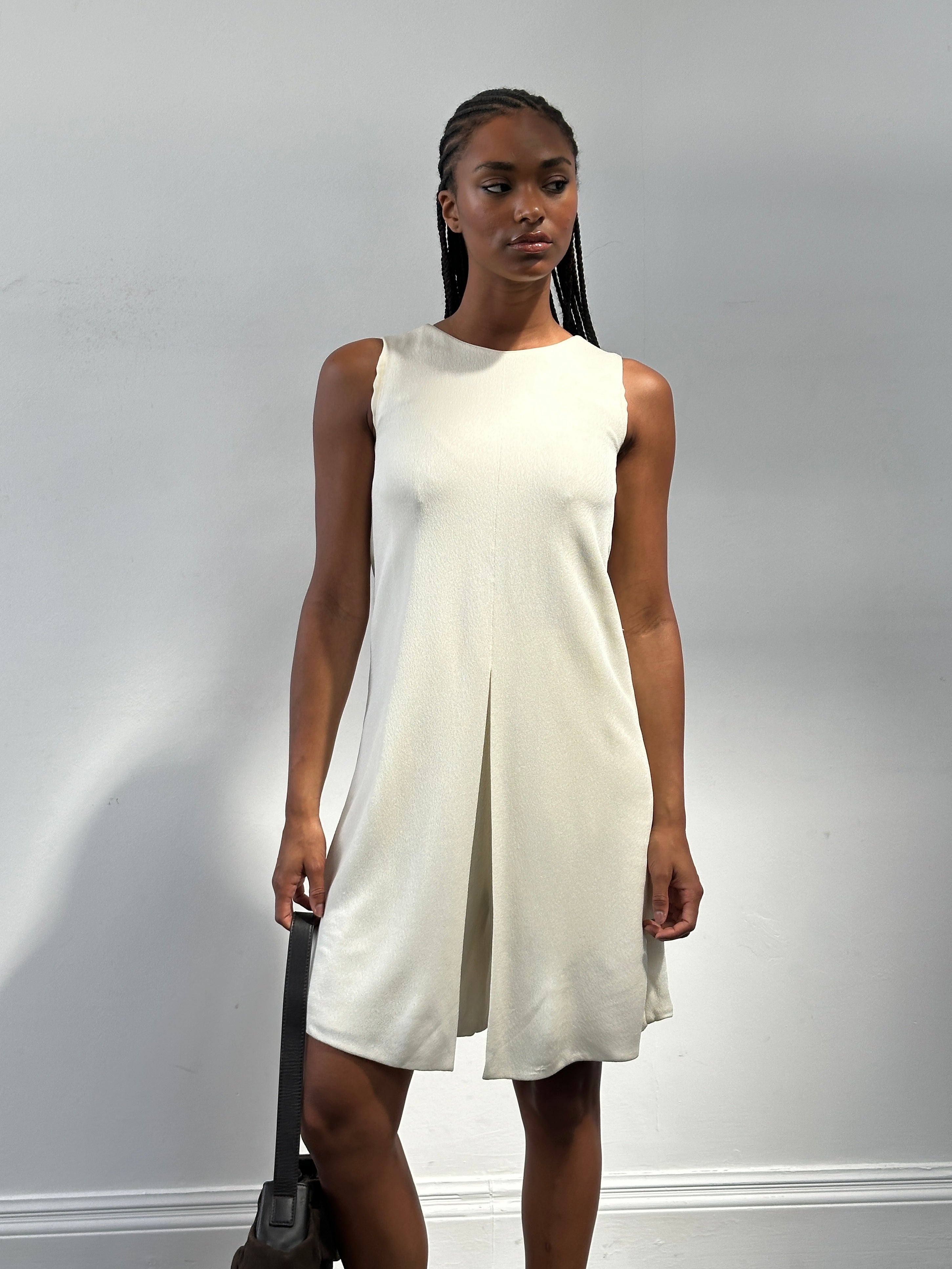 Giorgio Armani 2015 double layered playsuit in size S, featuring a stylish, layered design and elegant fabric details.