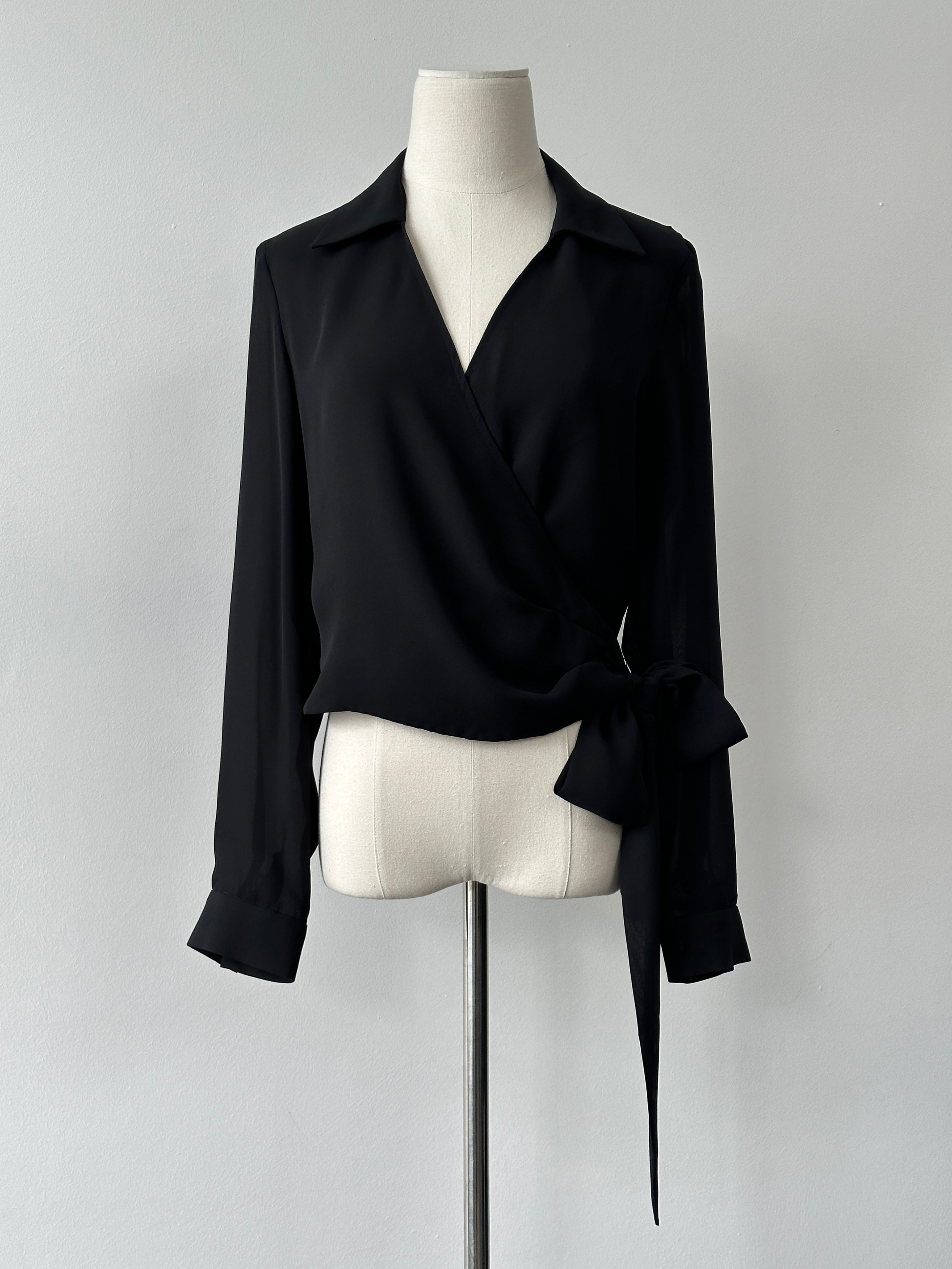 Vintage 1990s Wrap Top - M