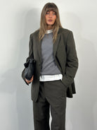 Vintage 1990s Cotton Stripe Single Breasted Suit - 42R/W34 - SYLK