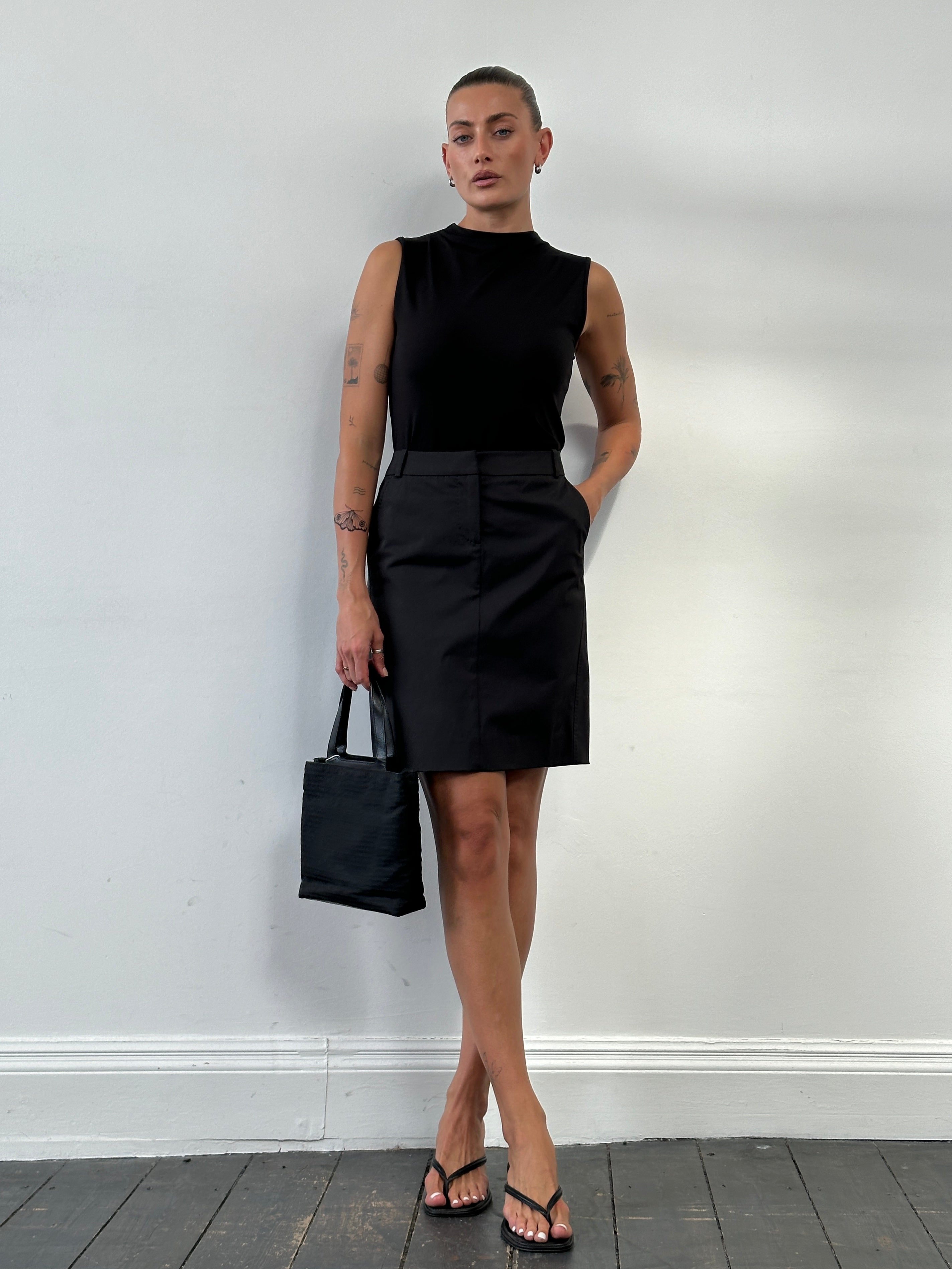 Max Mara Weekend Nylon Skirt - W30 - SYLK