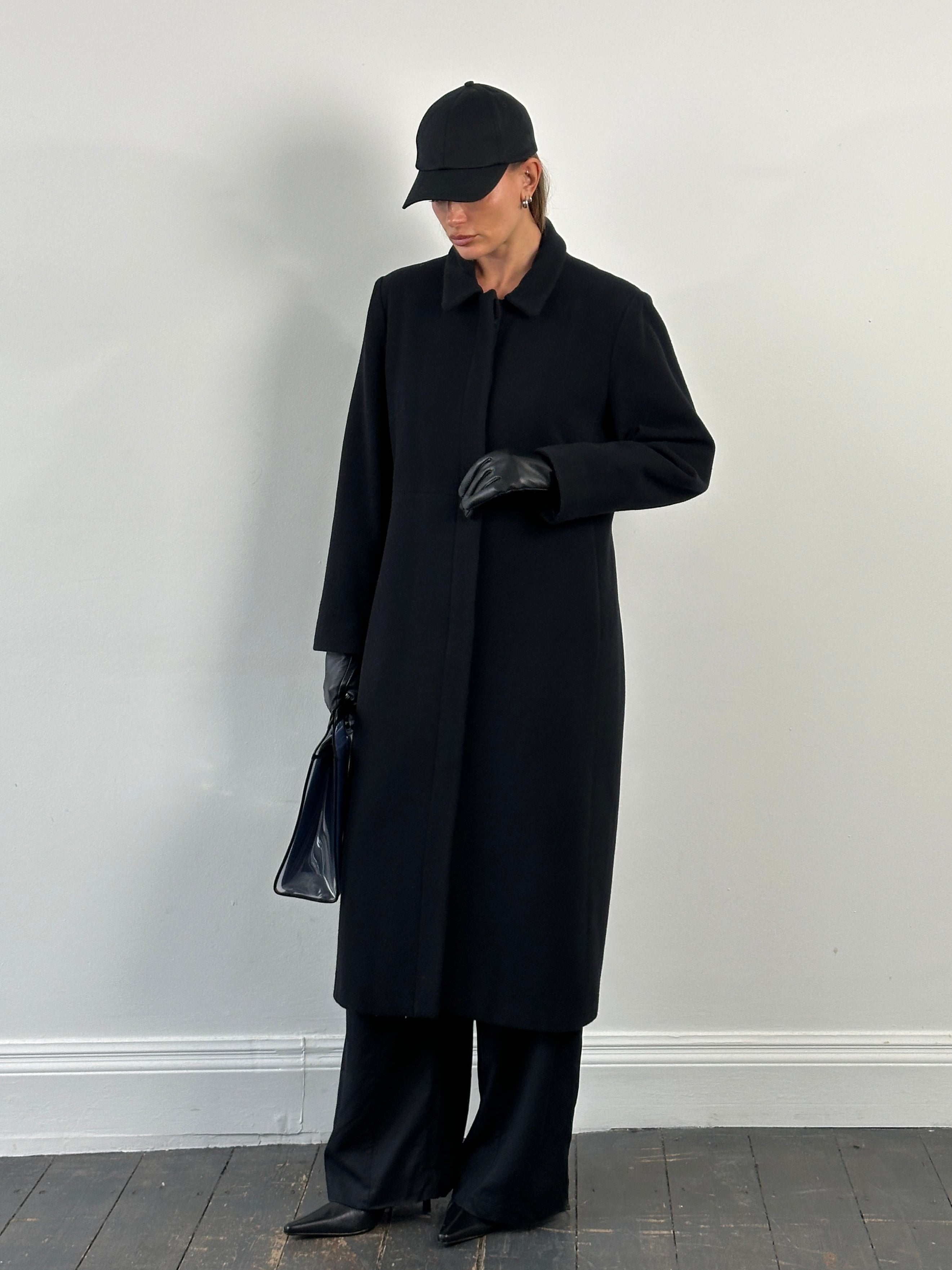 ジャケット・アウター 90s HILTON wool/cashmere long coat WOOL - CASHMERE LIMITED EDITION COAT - Black | ZARA Singapore
