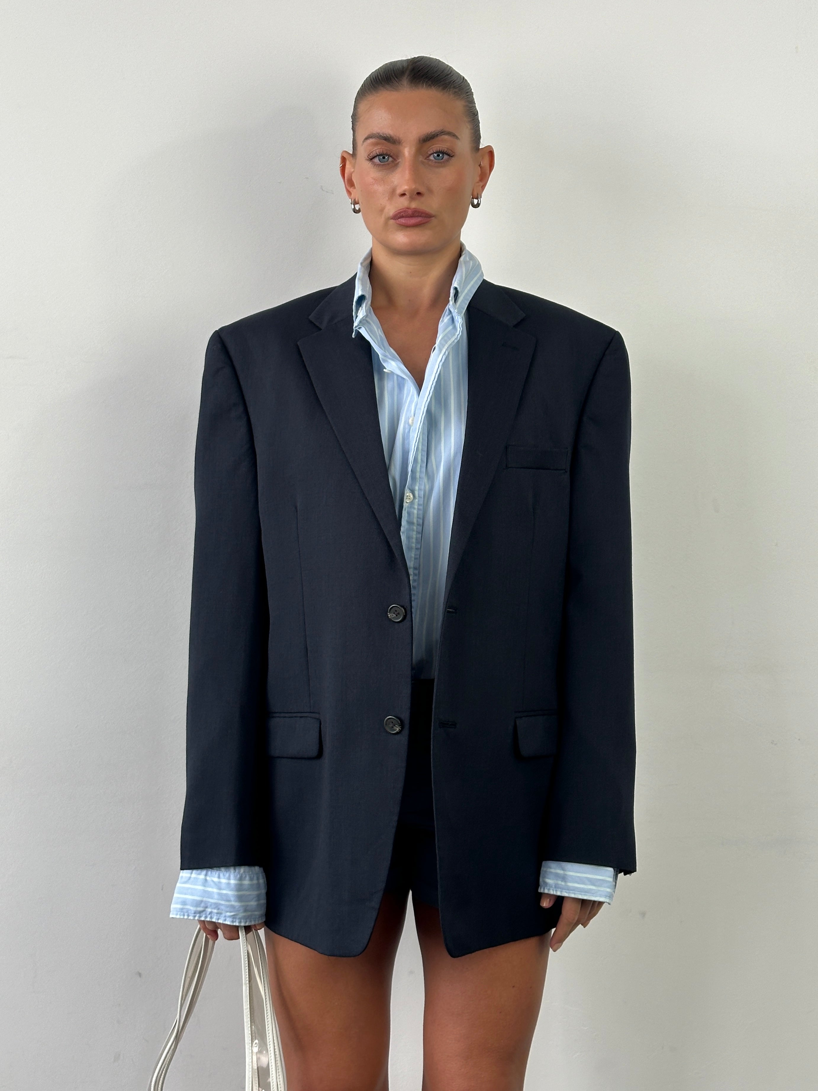 Chaps Ralph Lauren Pure Wool Single Breated Blazer - 44R/XL - SYLK