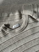 St Michael Stripe Knitted Jumper - M - SYLK