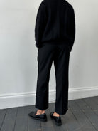 Vintage Pure Wool Tuxedo Straight Leg Trousers - W34 - SYLK