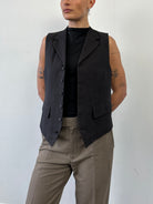 Vintage Pure Wool Collared Waistcoat - M - SYLK