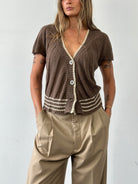 Max Mara Weekend Short Sleeve Cardigan - M/L - SYLK