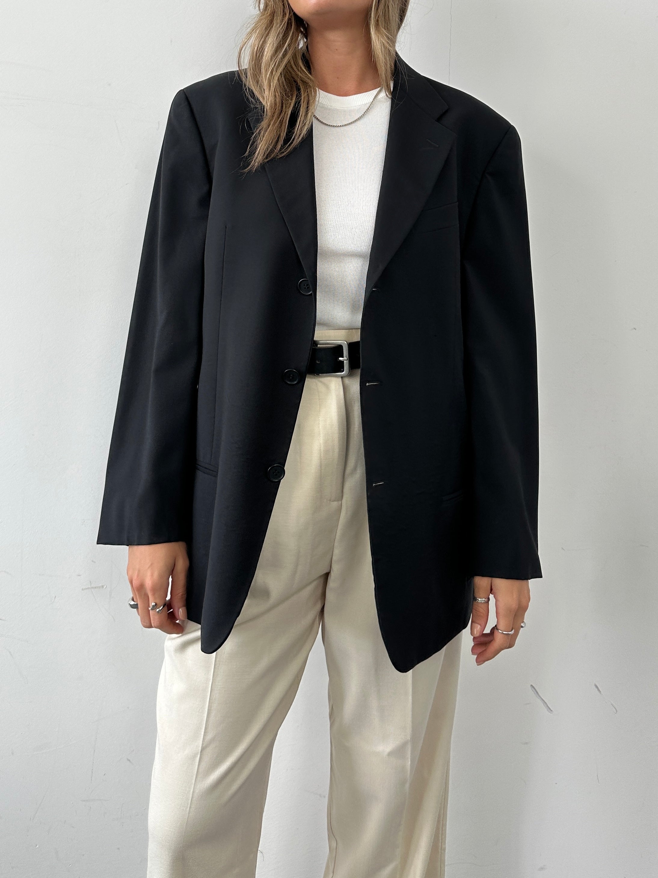 Giorgio Armani Wool Single Breasted Blazer - 44/M - SYLK