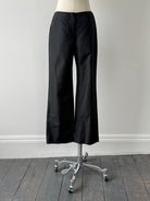 Emporio Armani 2000s Silk Low Waist Trousers - W26 - SYLK
