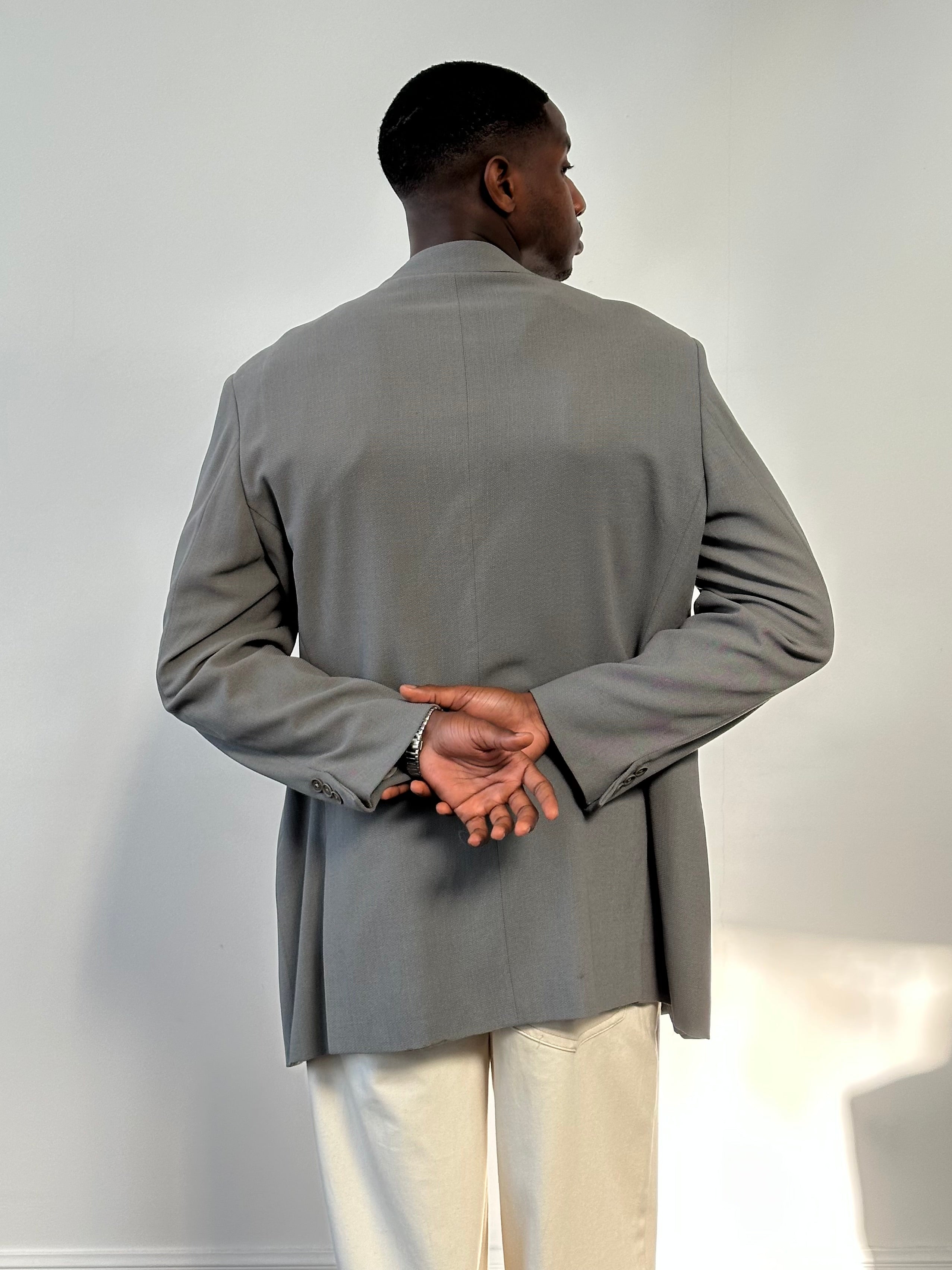 Giorgio Armani Classico 1990s Pure Wool Single Breasted Blazer - 46R