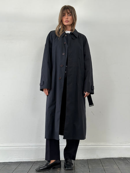 Giorgio Armani Le Collezioni Cotton Belted Trench Coat - XL | SYLK