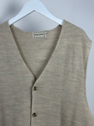 British Vintage Knitted Waistcoat - XL - SYLK