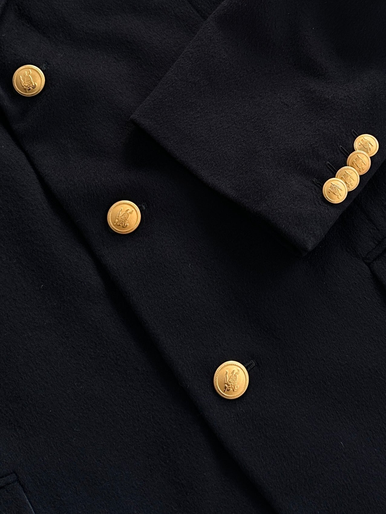 Burberry Pure Brushed Logo Button Blazer - 40R/L - SYLK