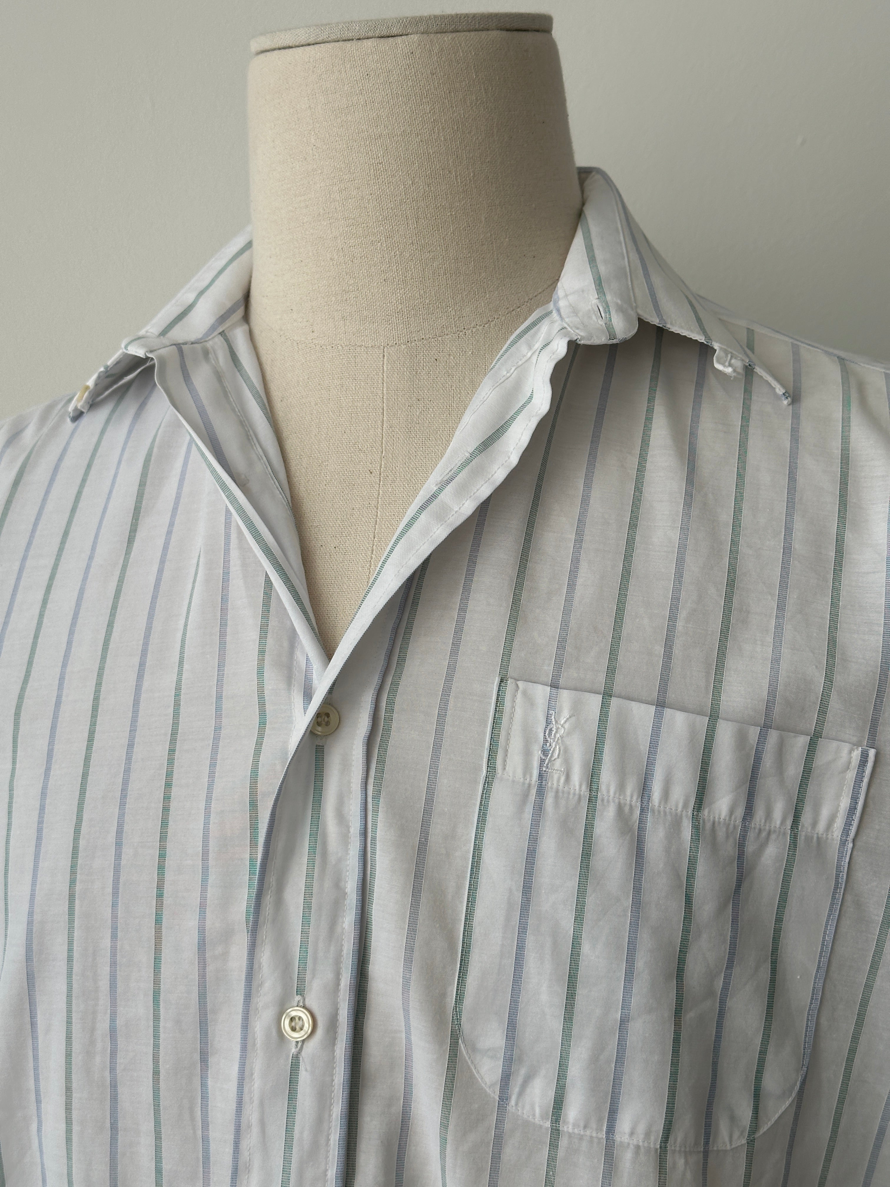 Yves Saint Laurent Pour Homme Paris 1990s Striped Shirt - S