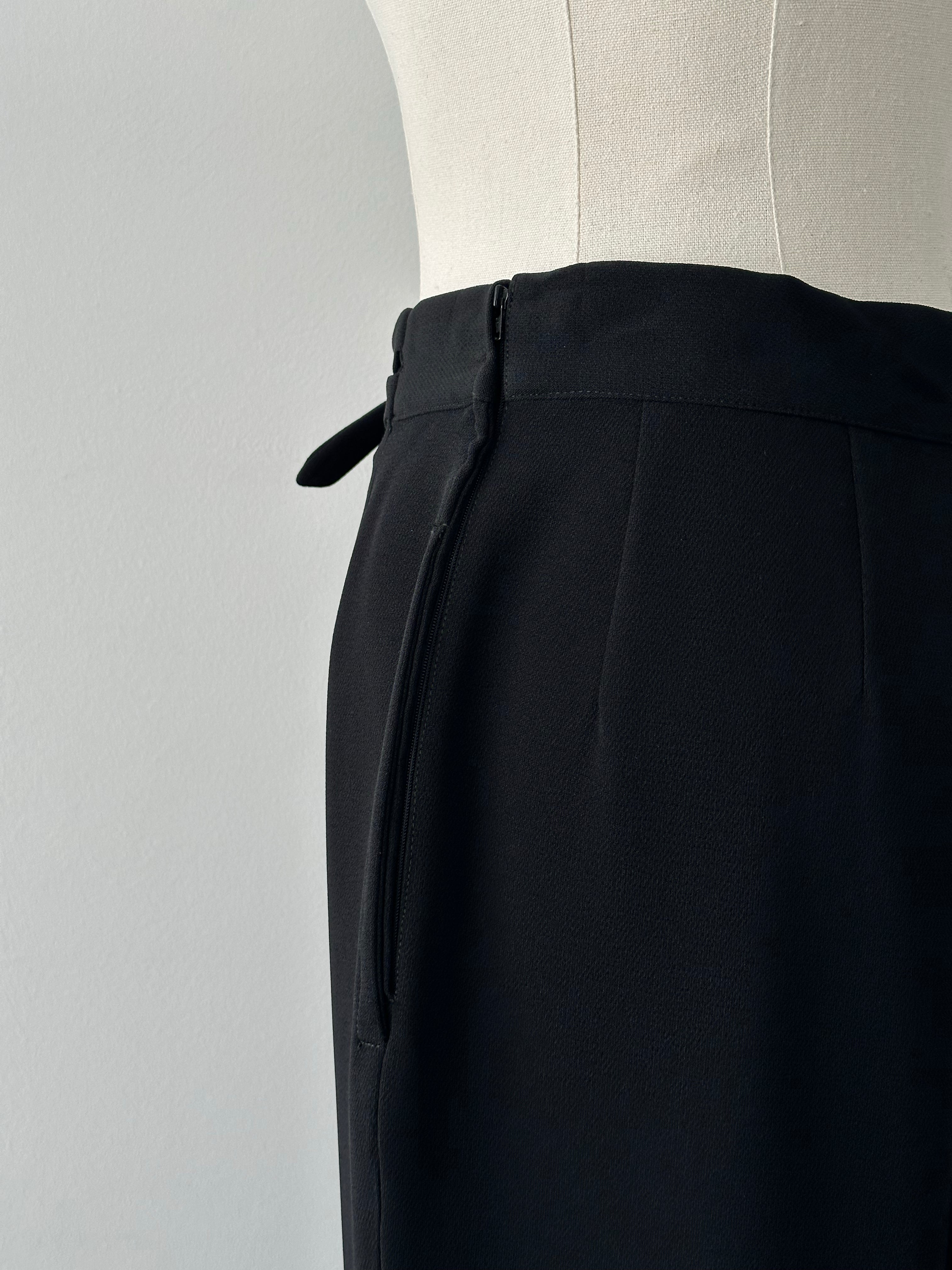 Mani 1990s Double Belt High Waist Tapered Trousers - W26