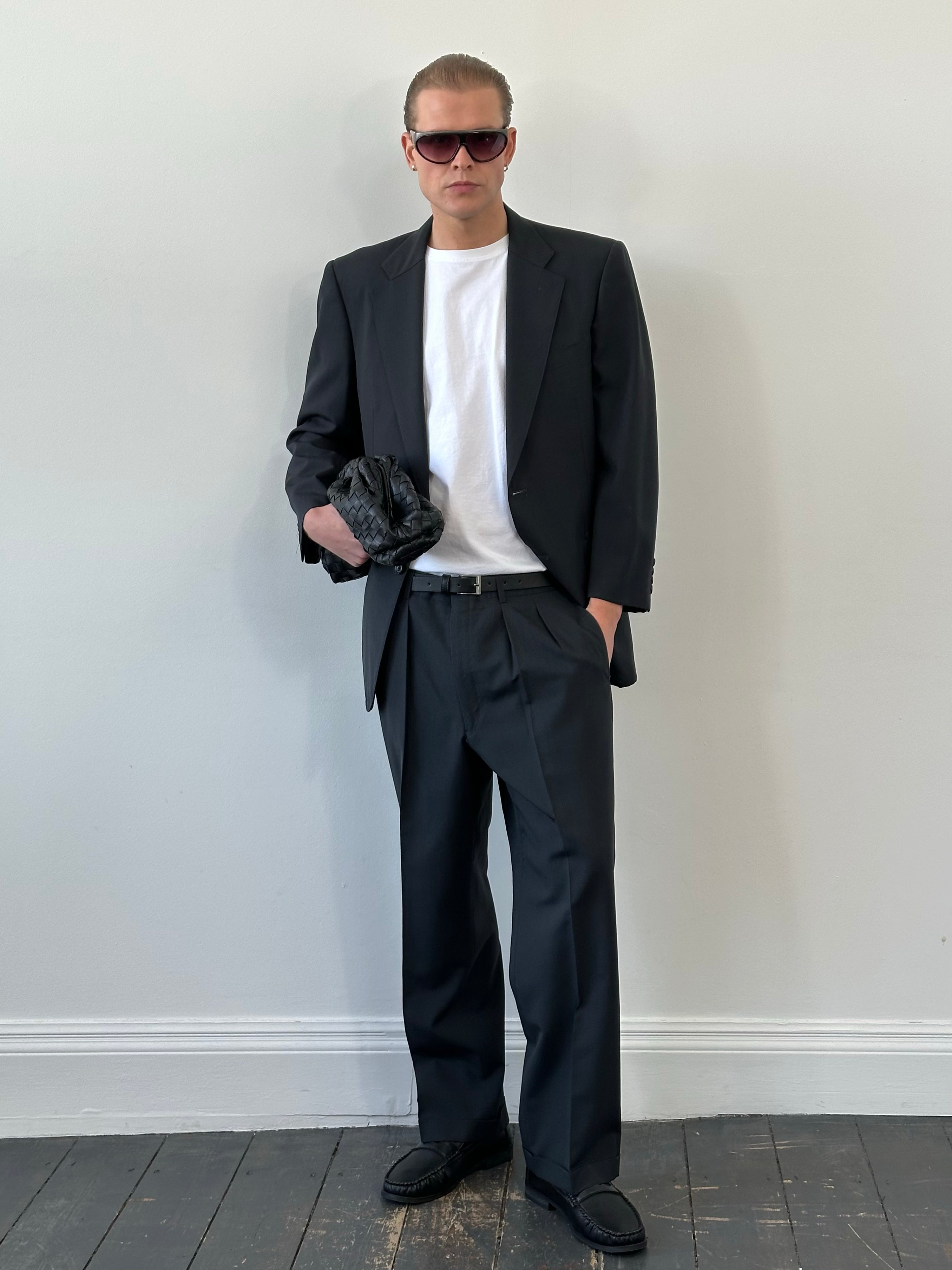 Burberry 1990s Pure Wool Single Breasted Suit - 40S/W36
