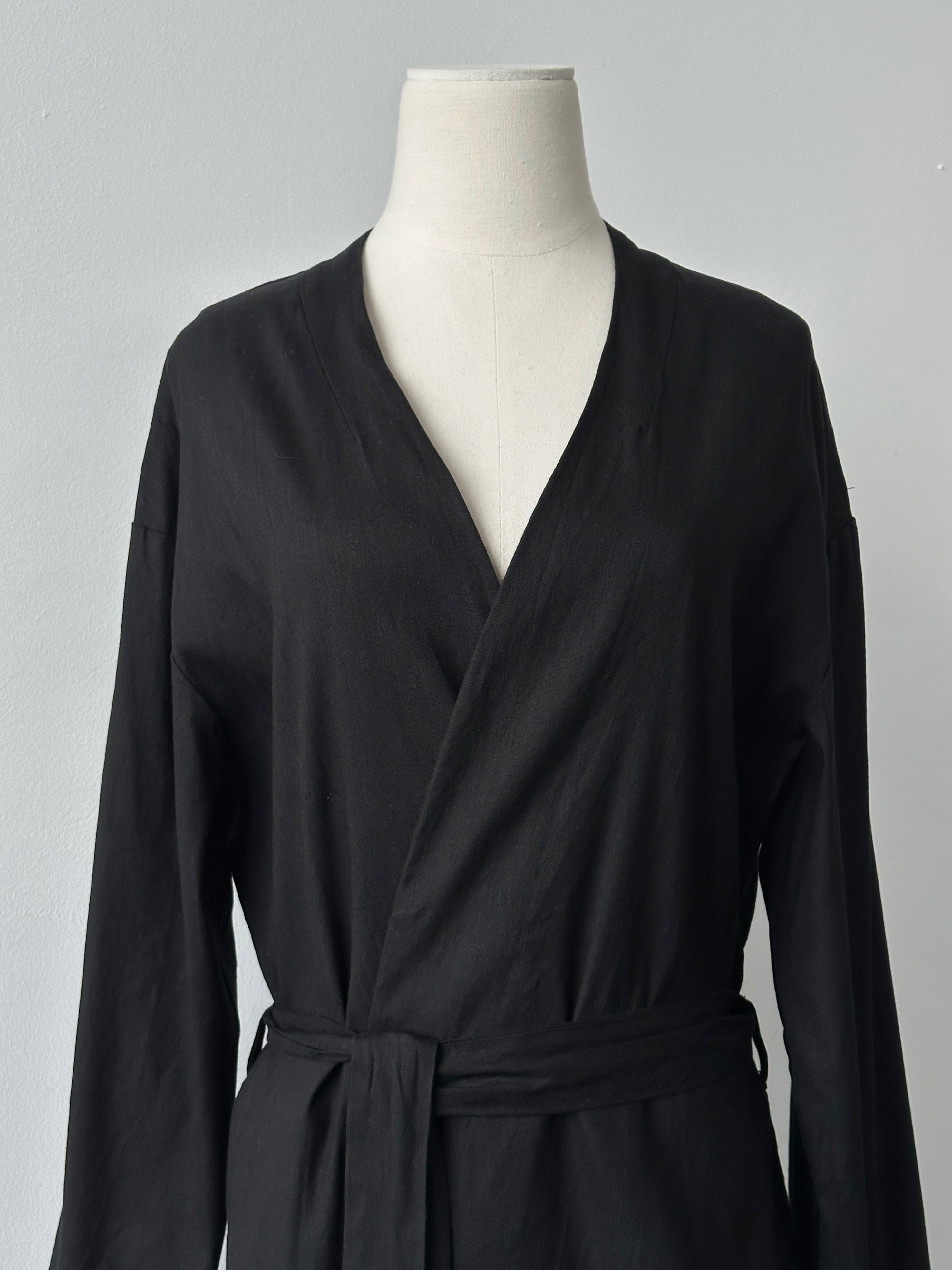 DKNY Linen Minimal Belted Trench Coat - M-L