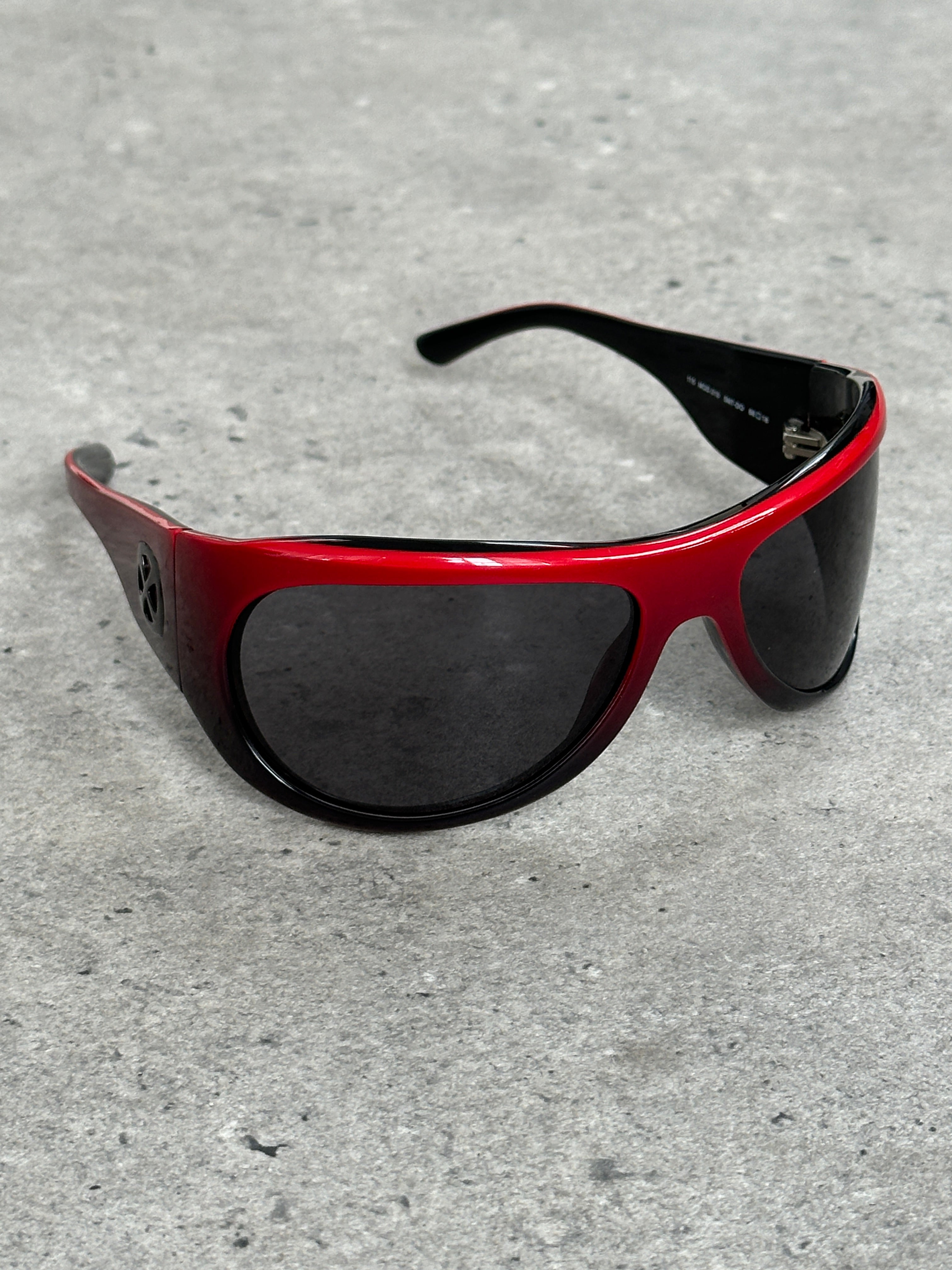 Vintage 2000s Shield Wrap Logo Sunglasses