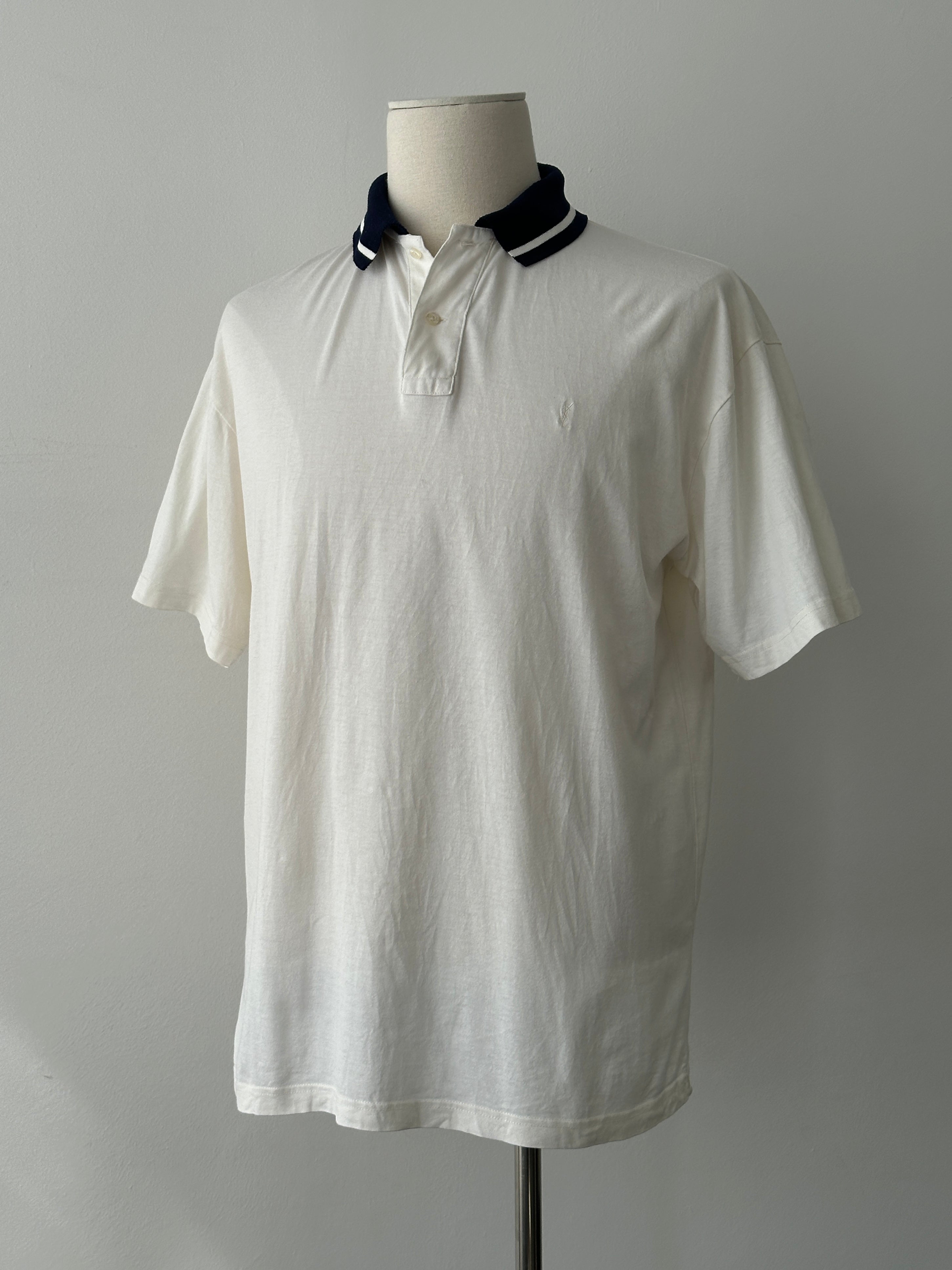 Yves Saint Laurent Pour Homme 1990s Striped Polo - L