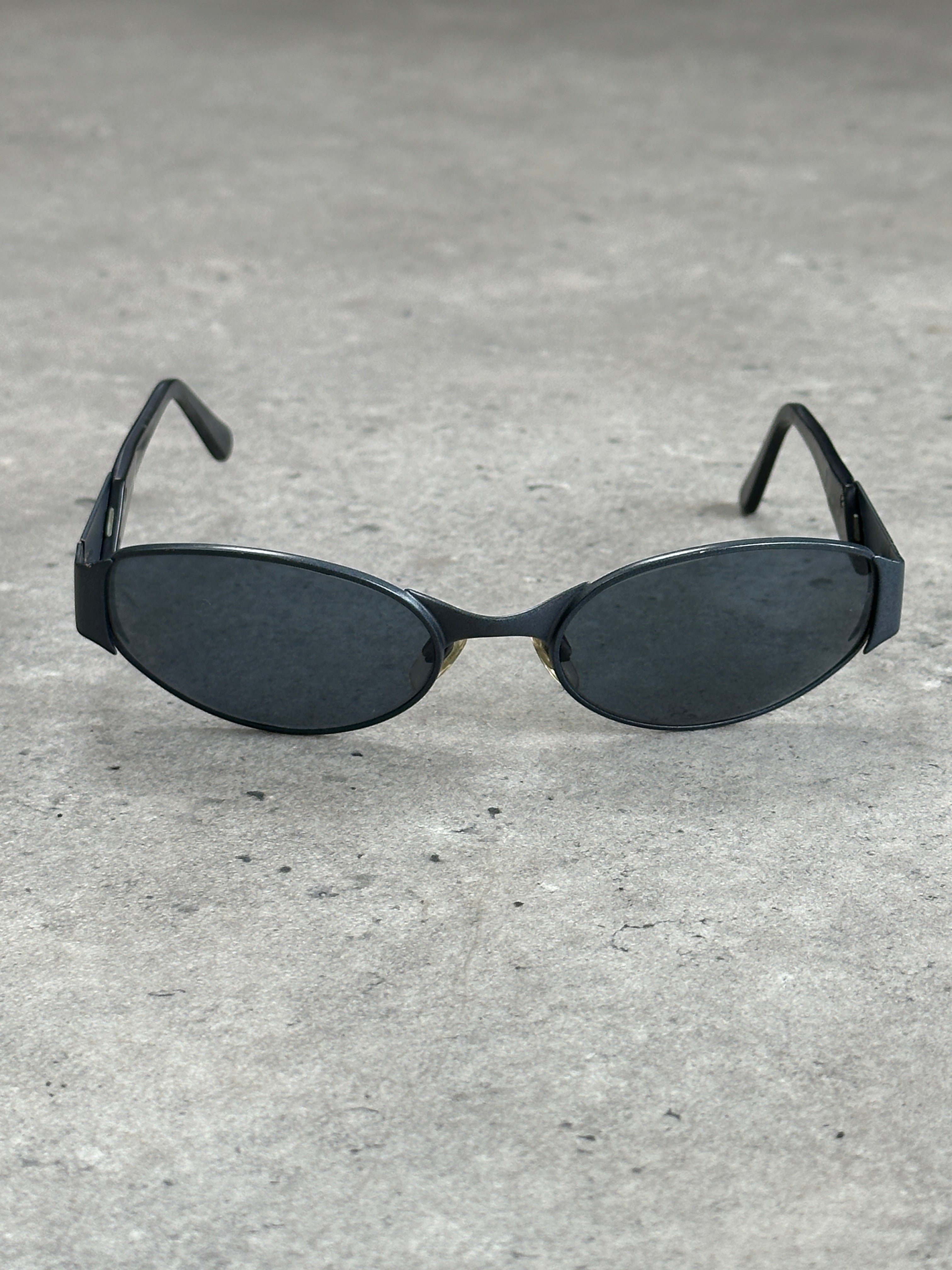 Emporio Armani 1990s Oval Logo Sunglasses