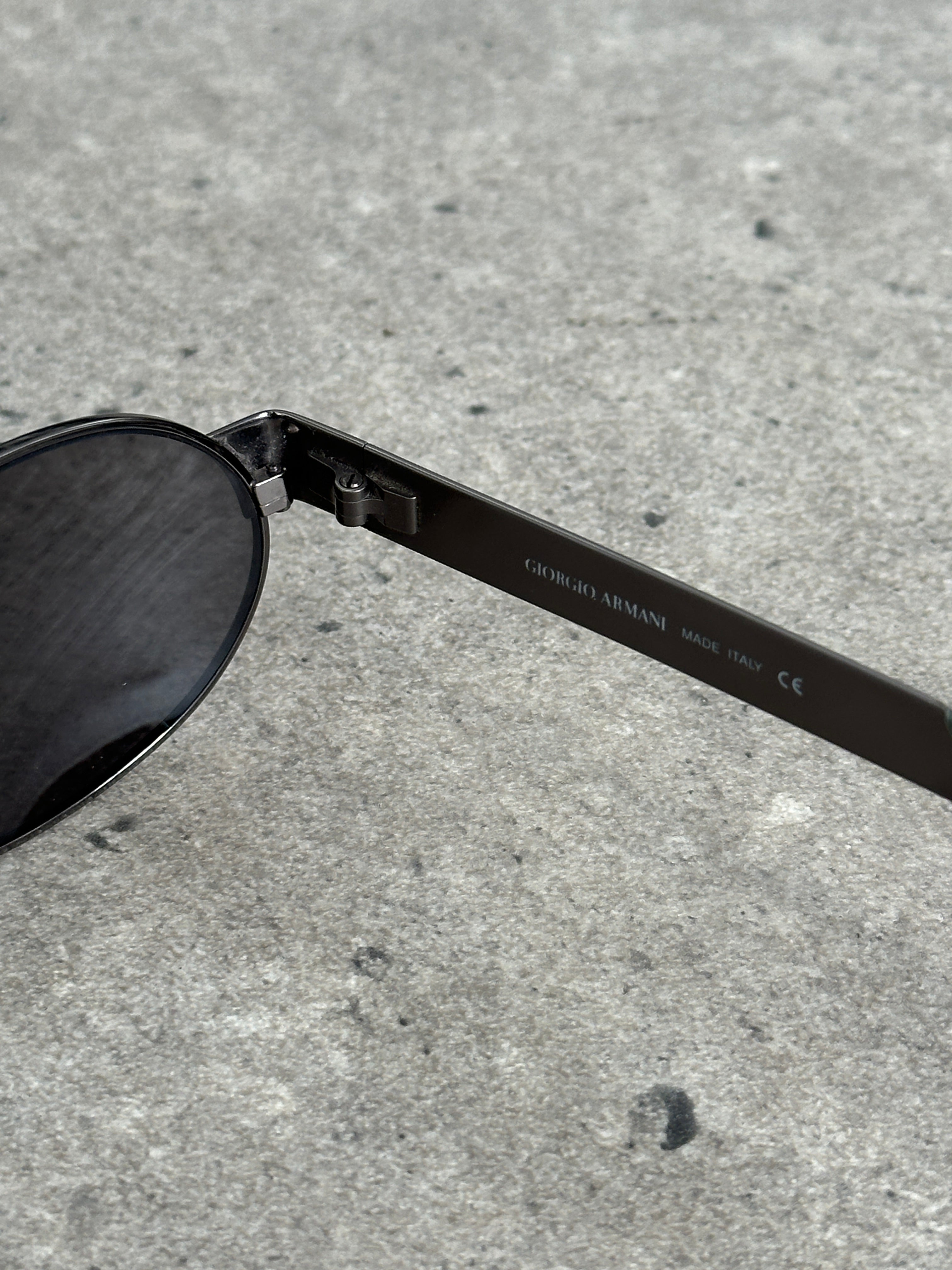 Giorgio Armani 1990s Oval Logo Sunglasses
