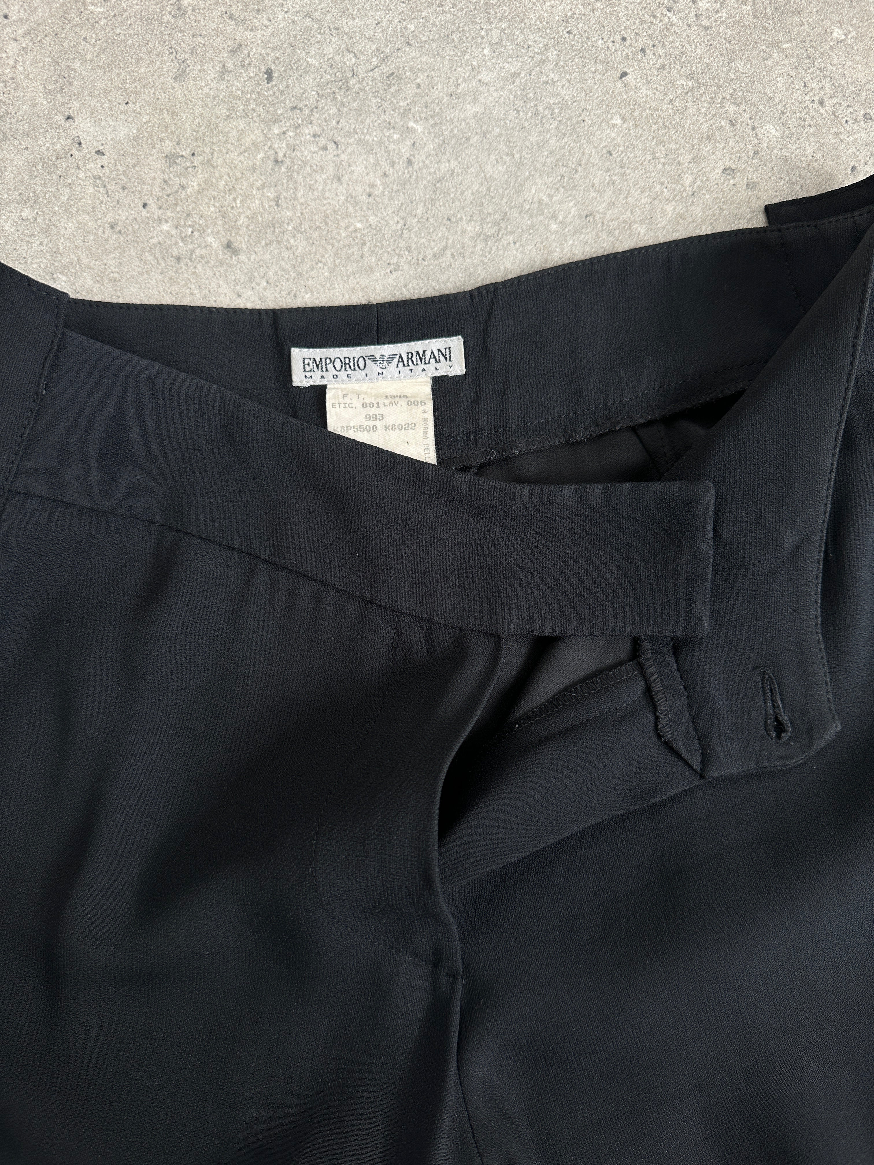 Emporio Armani 1990s Wide Leg Tailored Trouser - W26
