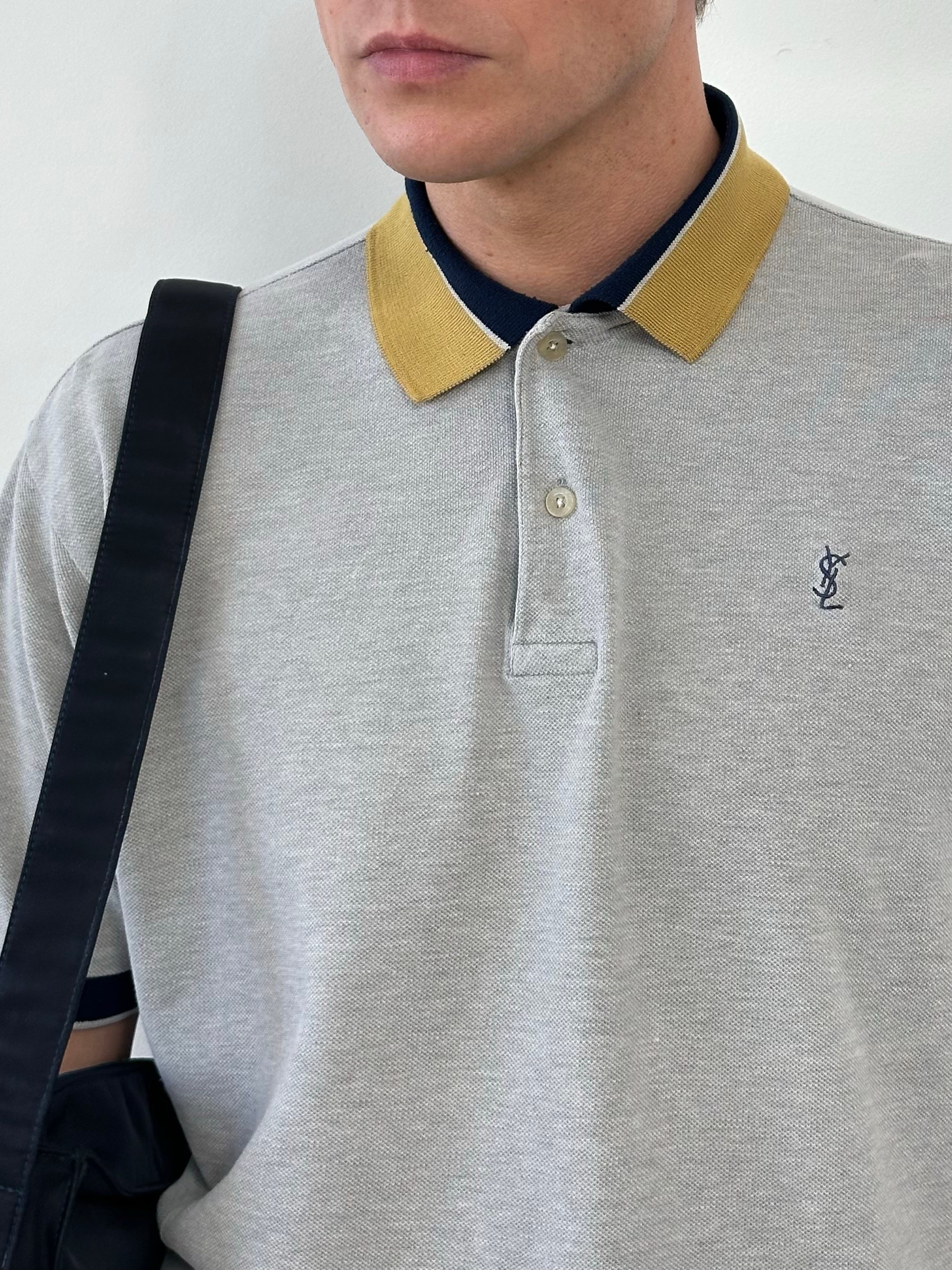 Yves Saint Laurent Pour Homme 1990s Short Sleeve Boxy Polo -