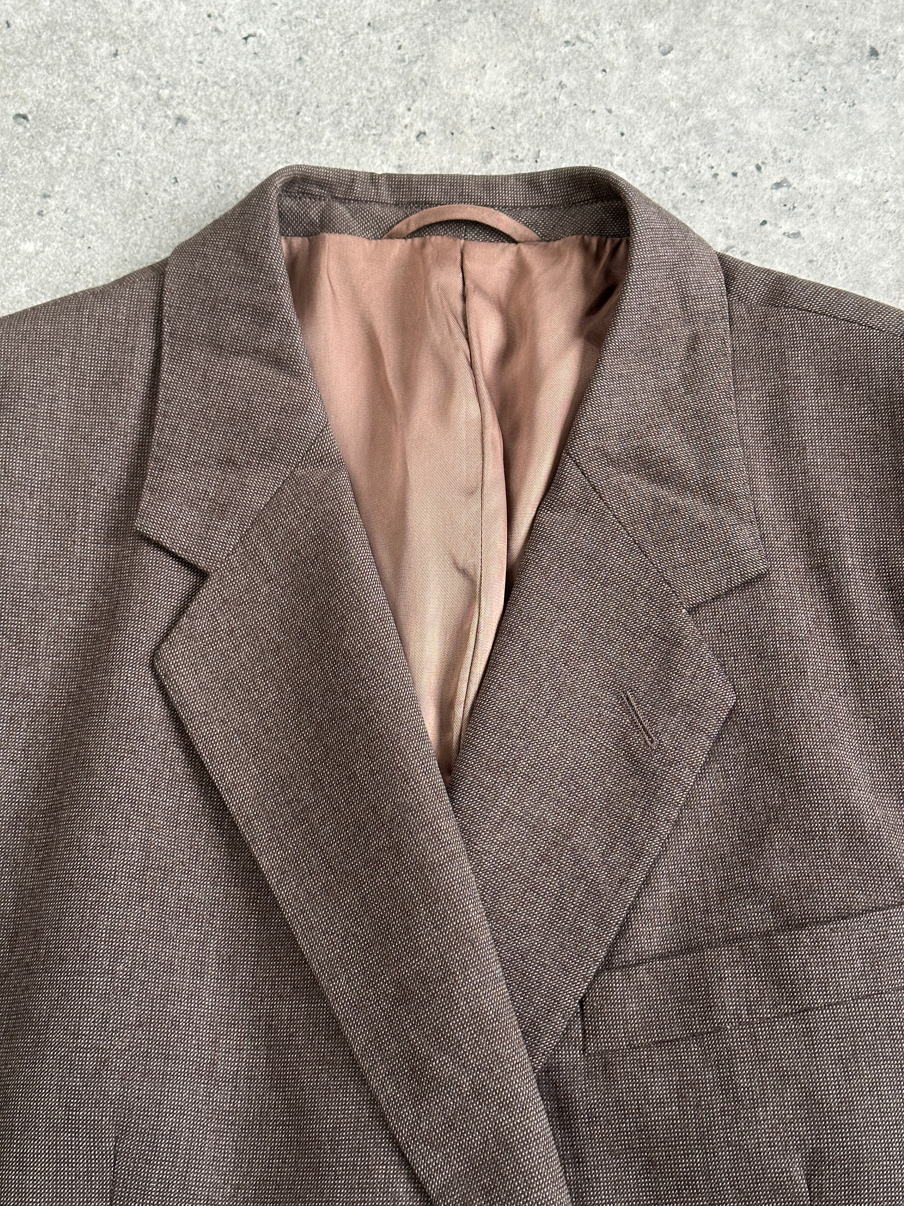 Christian Dior Monsieur 1990s wool single-breasted blazer in size 46R/XXL, tailored fit with classic lapels and subtle detailing.