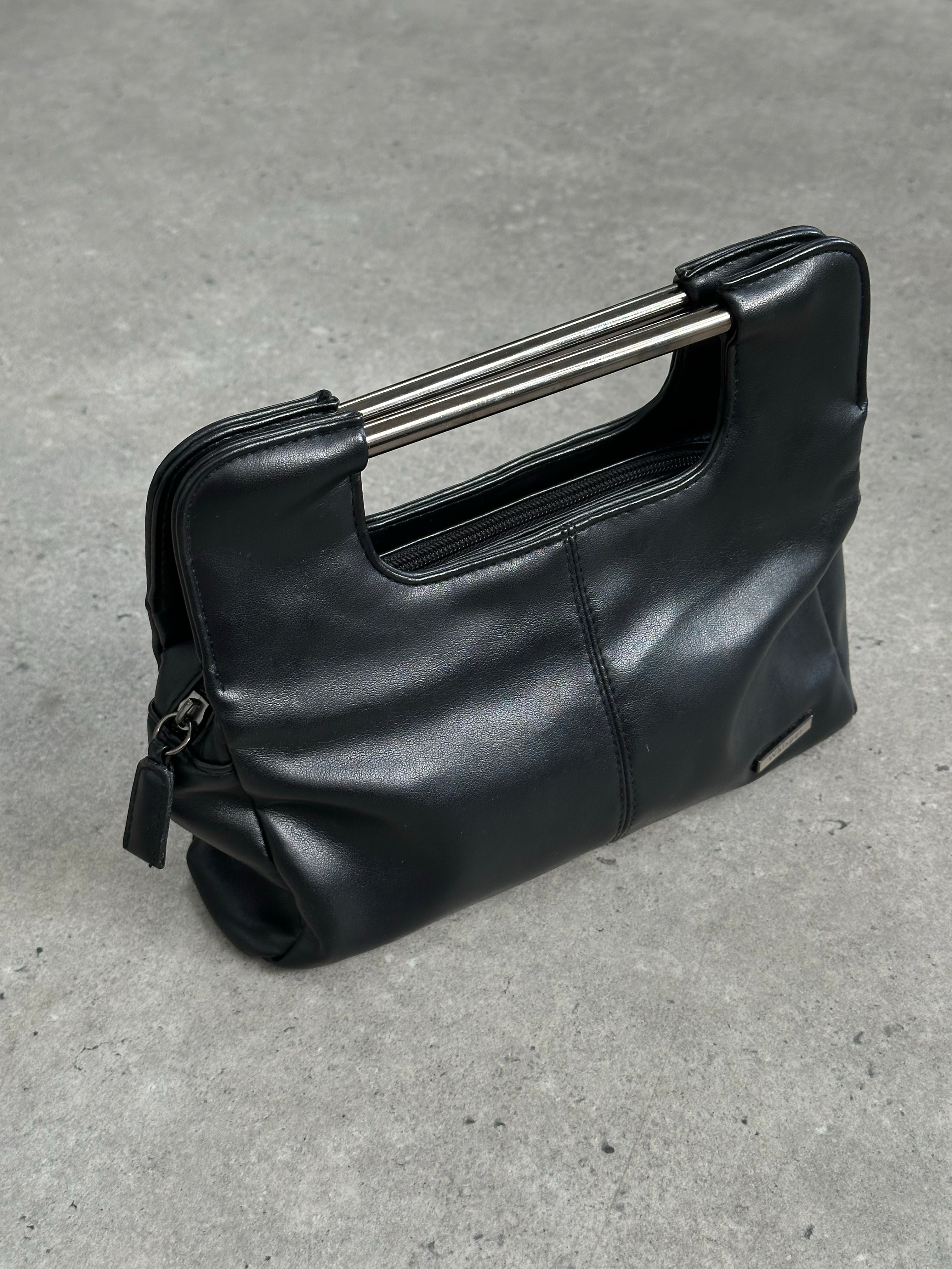 Vintage 1990s Faux Leather Clutch Bag