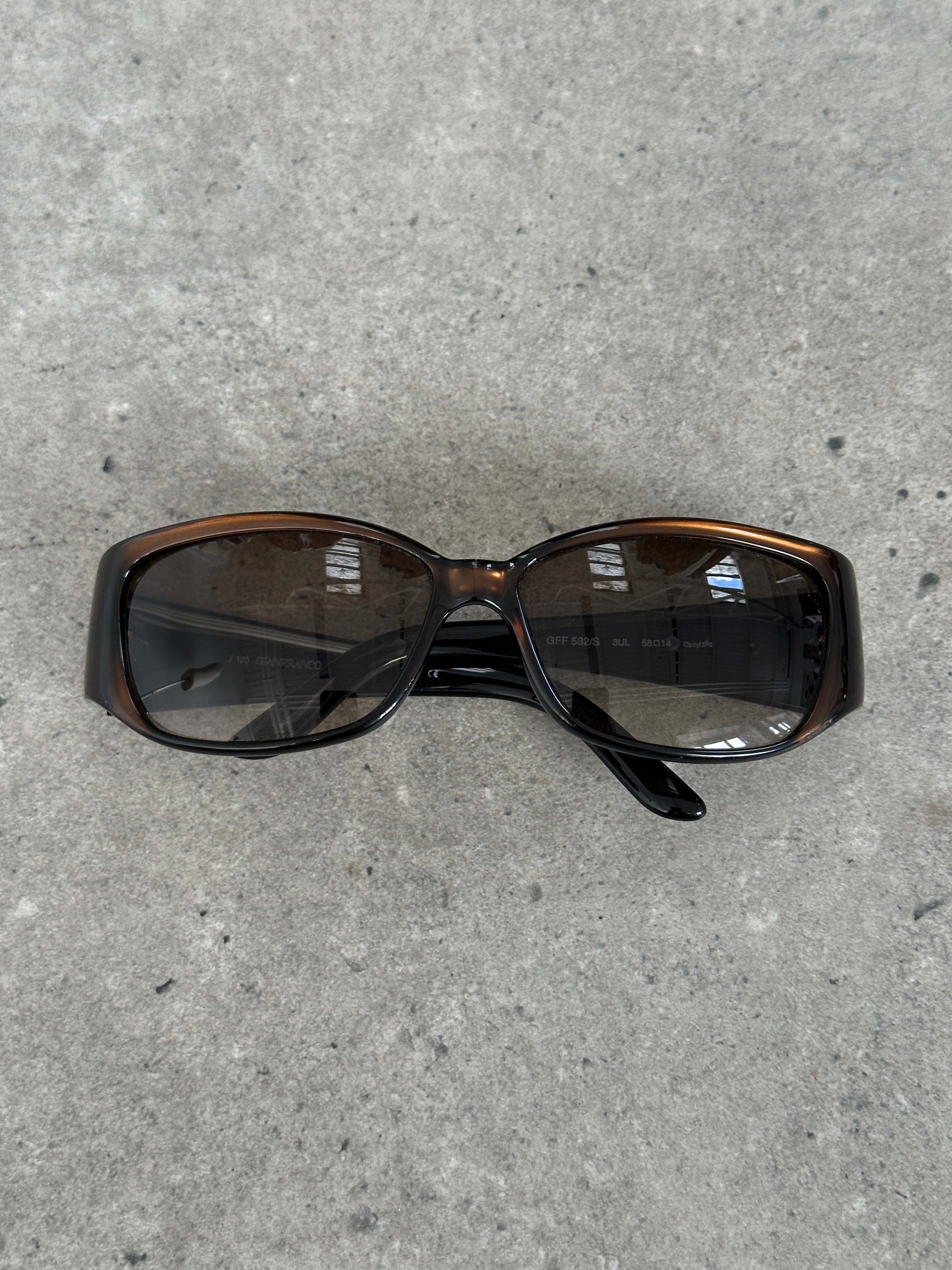 Gianfranco Ferre 1990s Oversized Rectangular Sunglasses