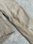 Armani Collezioni 2000s Double Zip Suede Jacket - SYLK