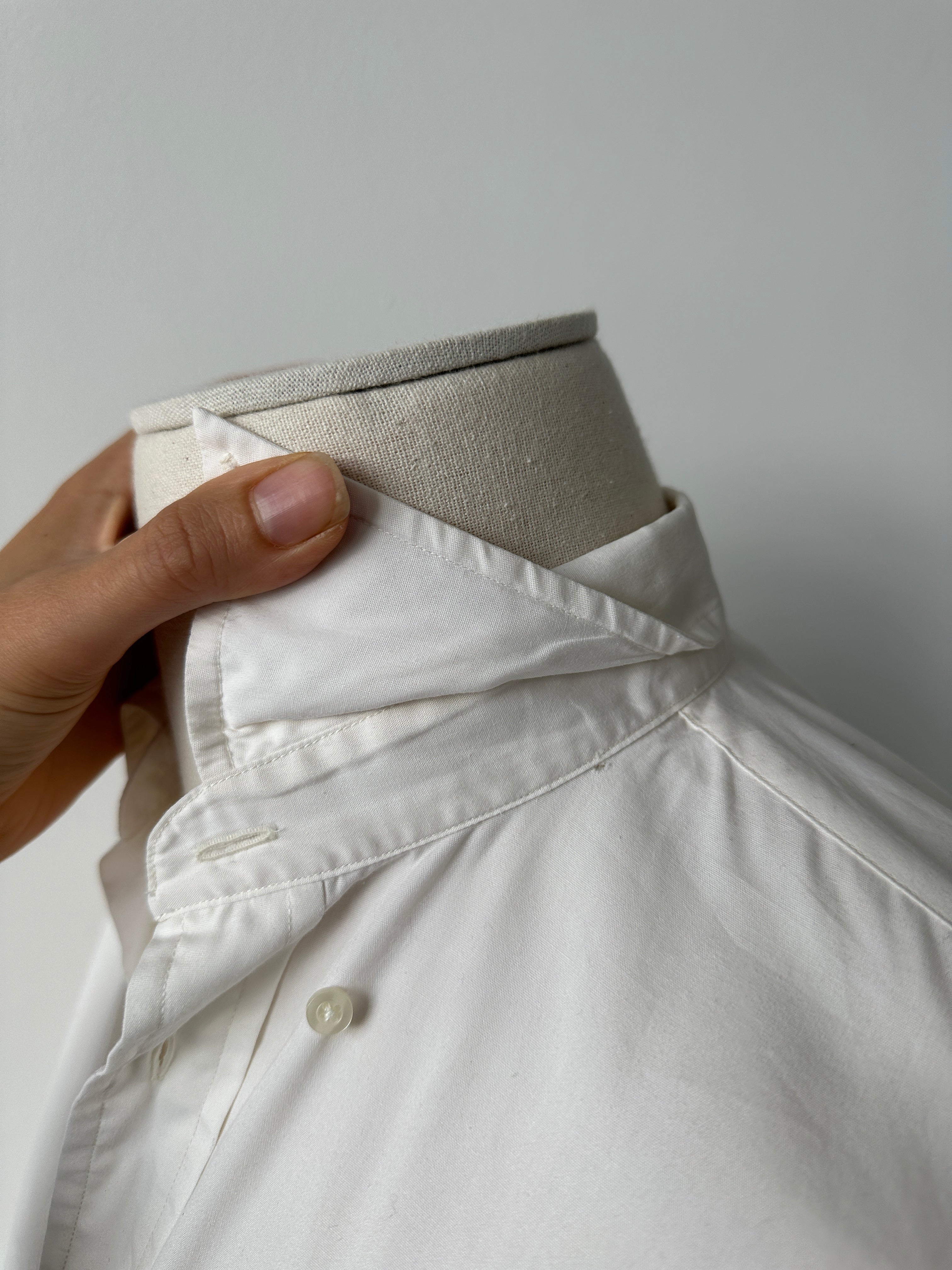 Yves Saint Laurent Pour Homme 2000s Cotton Logo Shirt - M