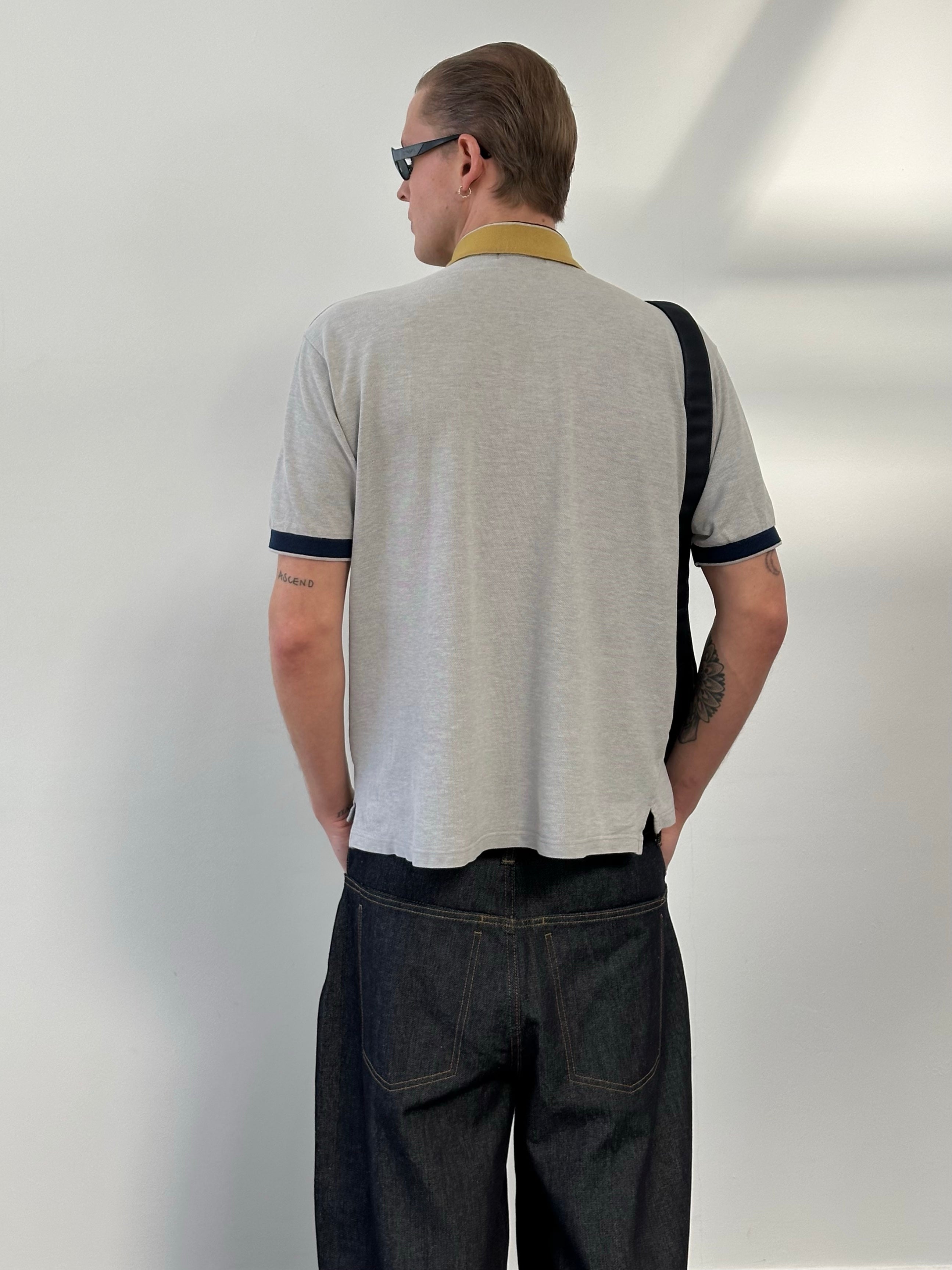 Yves Saint Laurent Pour Homme 1990s Short Sleeve Boxy Polo -