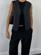 Yves Saint Laurent Wool Tailored Waistcoat - L/XL - SYLK