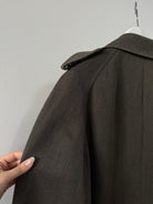 Burberry Wool Double Breasted Belted Trench Coat - M - SYLK