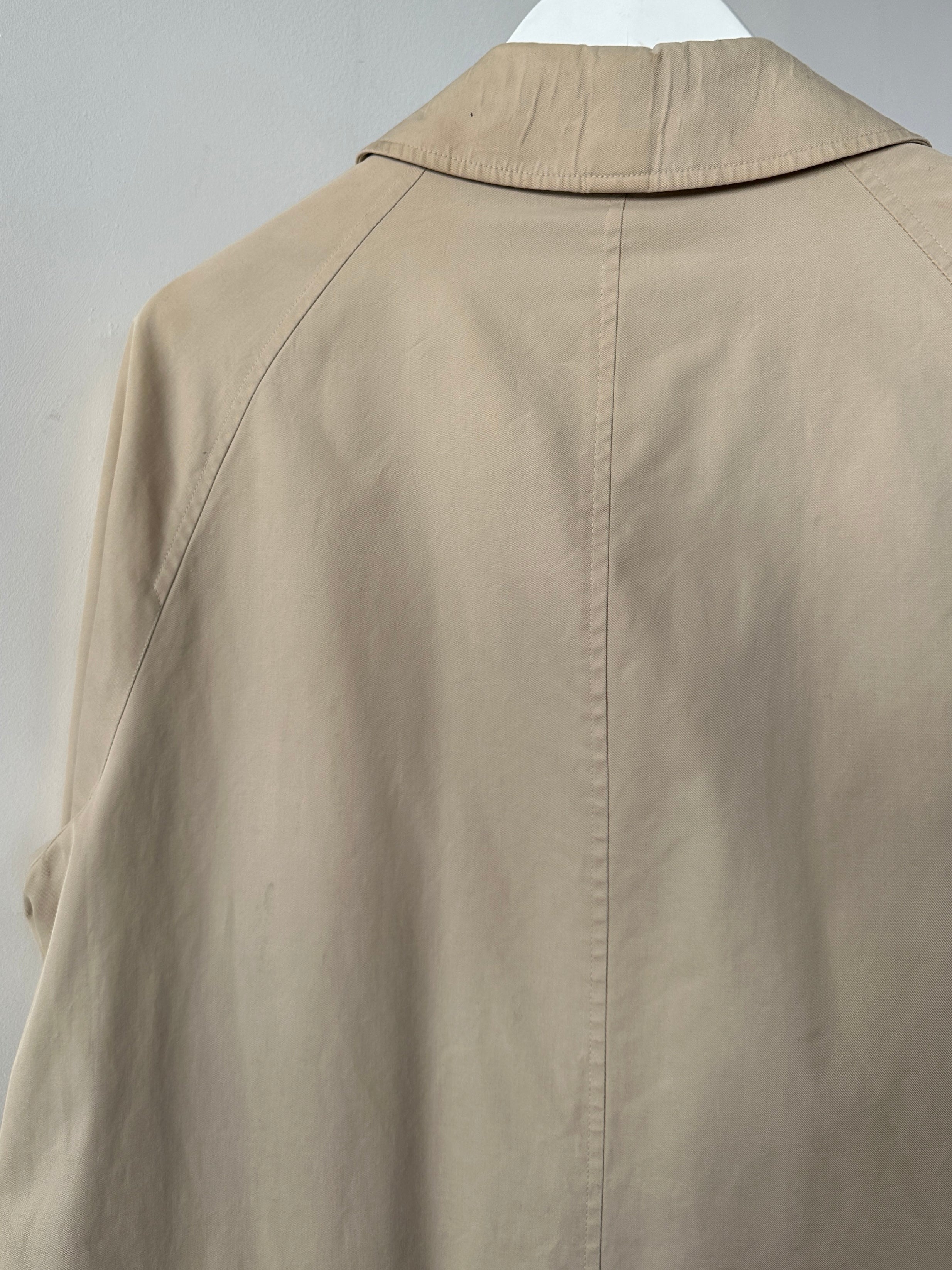 Burberry Nova Check Pure Cotton Trench Coat - S/M - SYLK